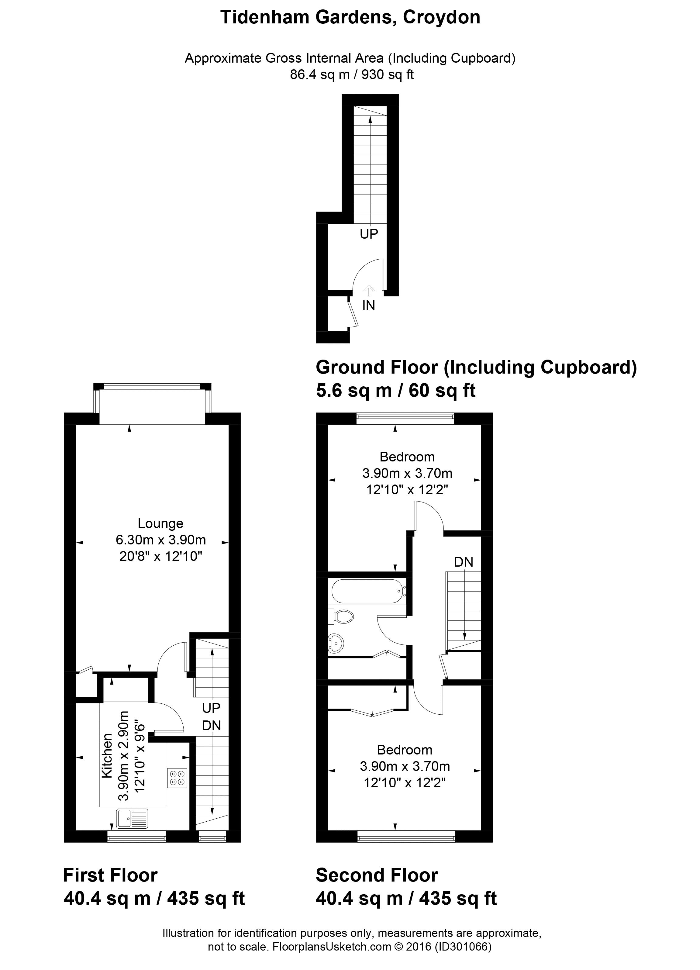 2 Bedrooms Flat to rent in Tidenham Gardens, Croydon CR0