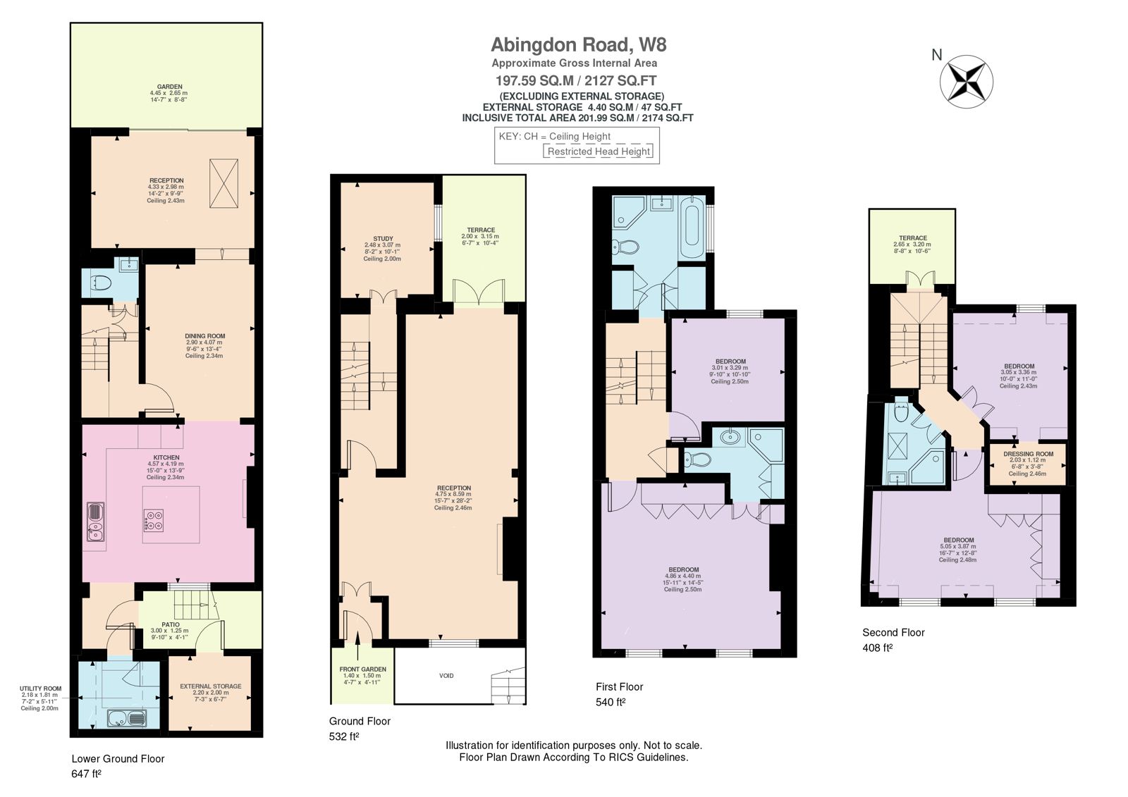 55, Abingdon Road, London floorplan