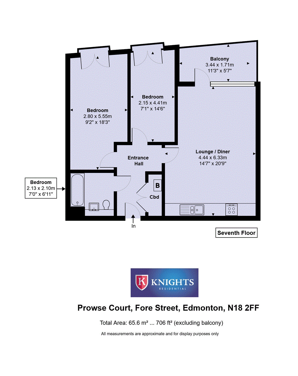 Flat 86 Prowse Court, Prowse Court, London floorplan