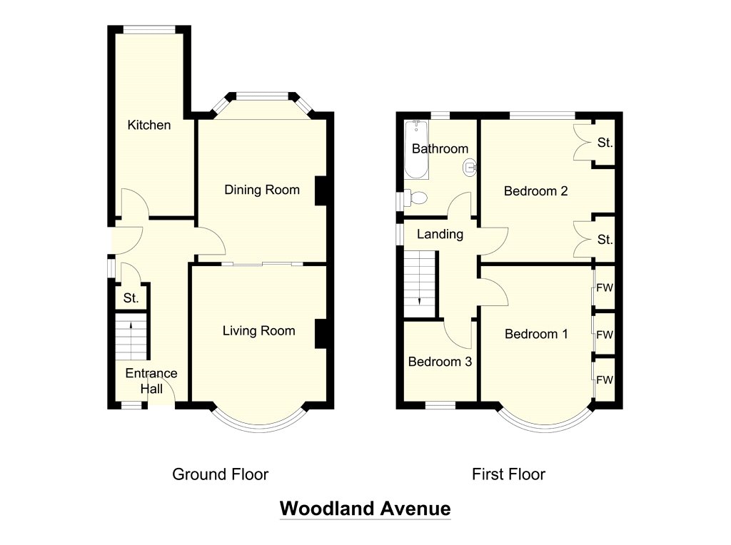 3 Bedrooms Semi-detached house for sale in Woodlands Avenue, Castleford, West Yorkshire WF10