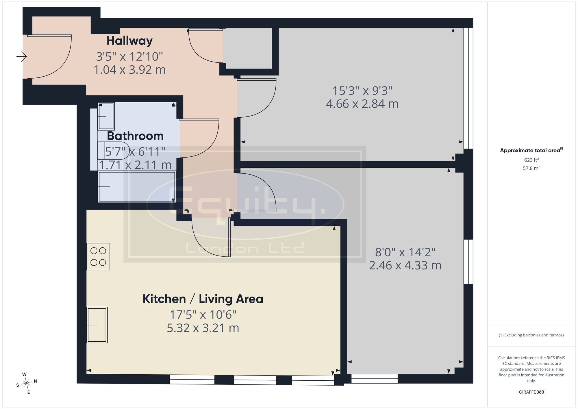 Flat 8, Heather Court, Sidcup floorplan