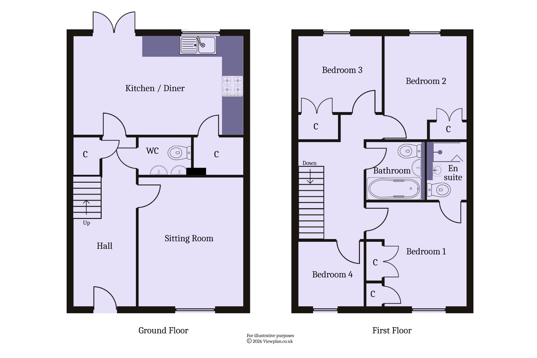 42, Melrose Walk, Sully floorplan