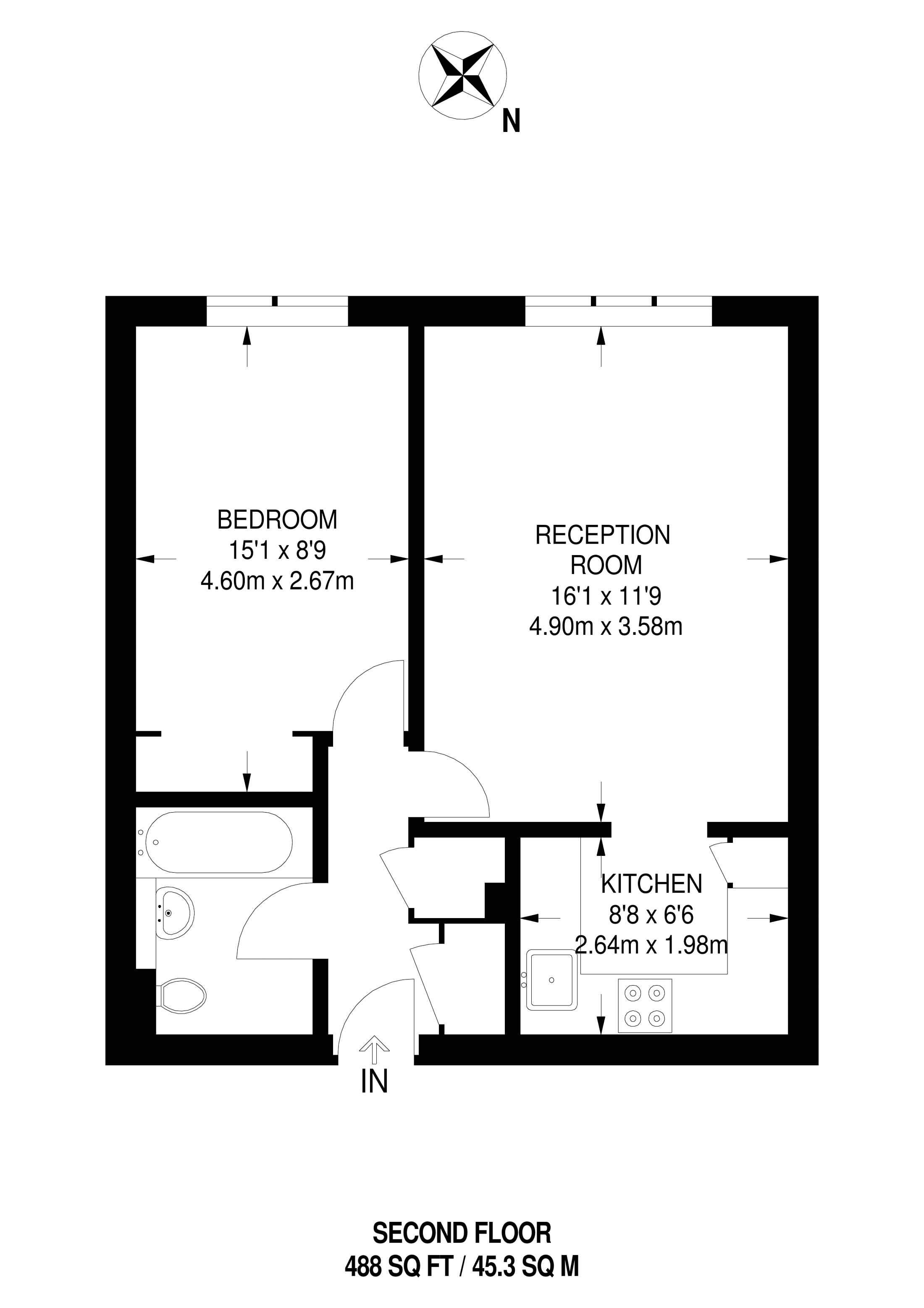 1 Bedrooms Flat for sale in Ashdown Court, Barking IG11