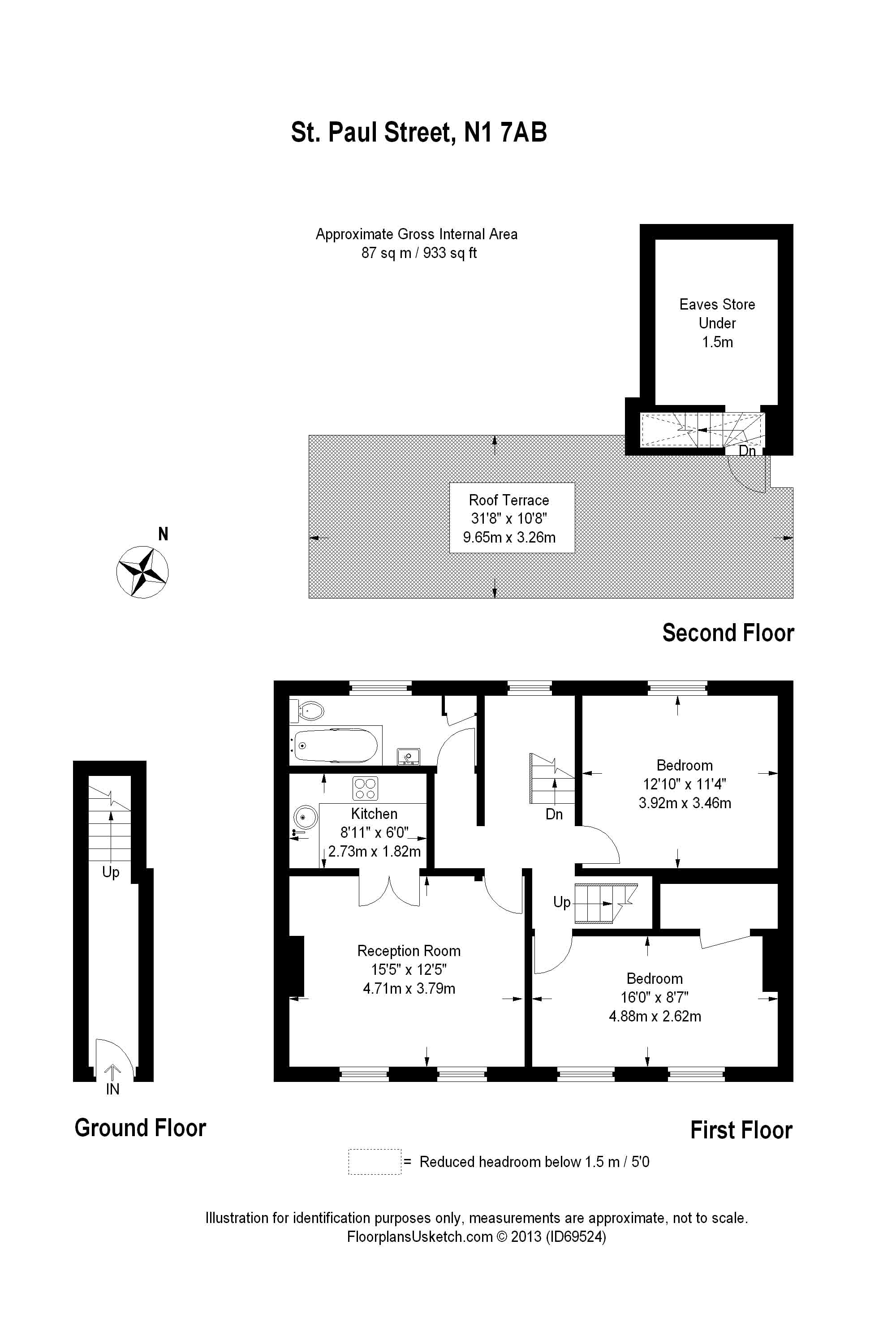 2 Bedrooms Maisonette to rent in St. Paul Street, Islington N1