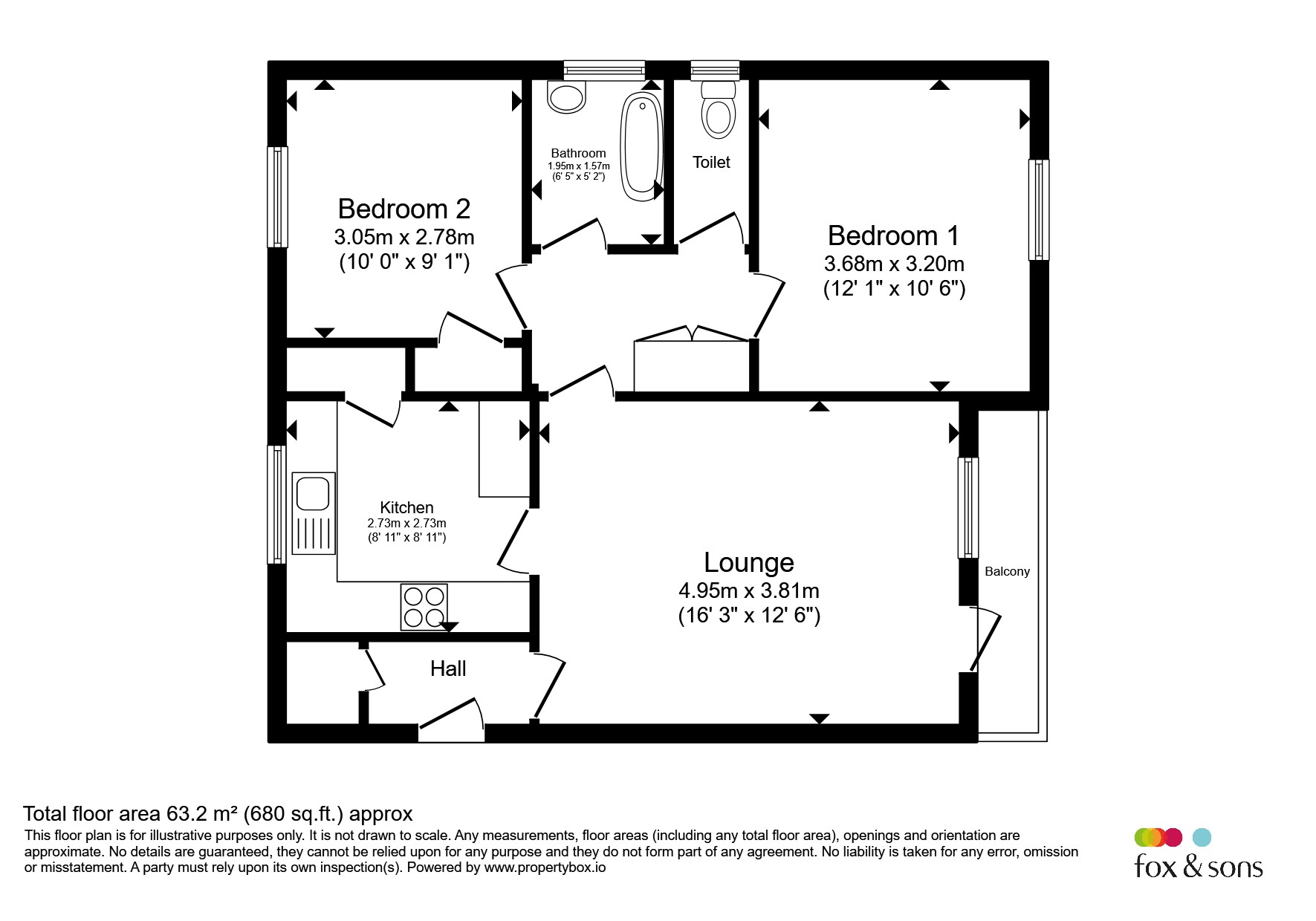 10, Northumberland Court, Fletching Road, Eastbourne floorplan