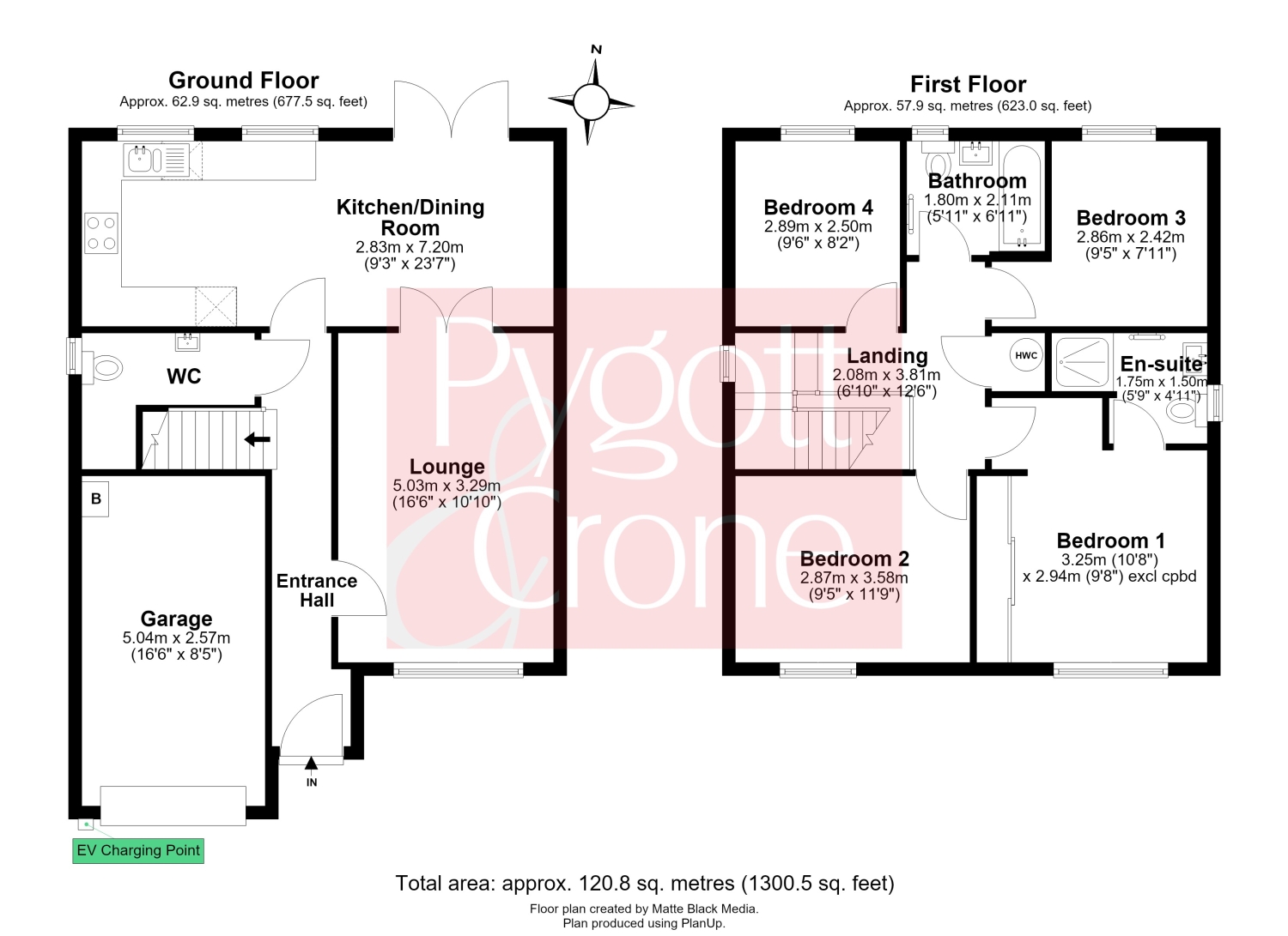 64, De Montfort Gardens, Boston floorplan