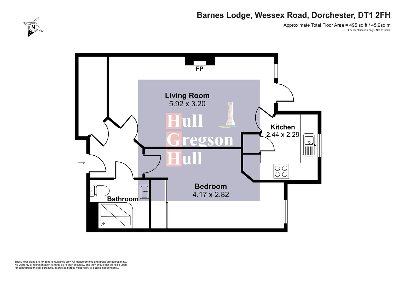 14 Barnes Lodge, Wessex Road, Dorchester floorplan