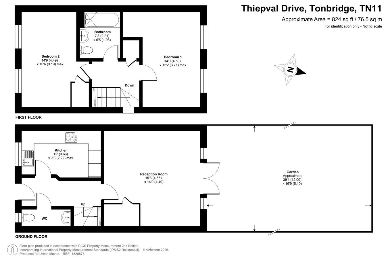 13, Thiepval Drive, Tonbridge floorplan