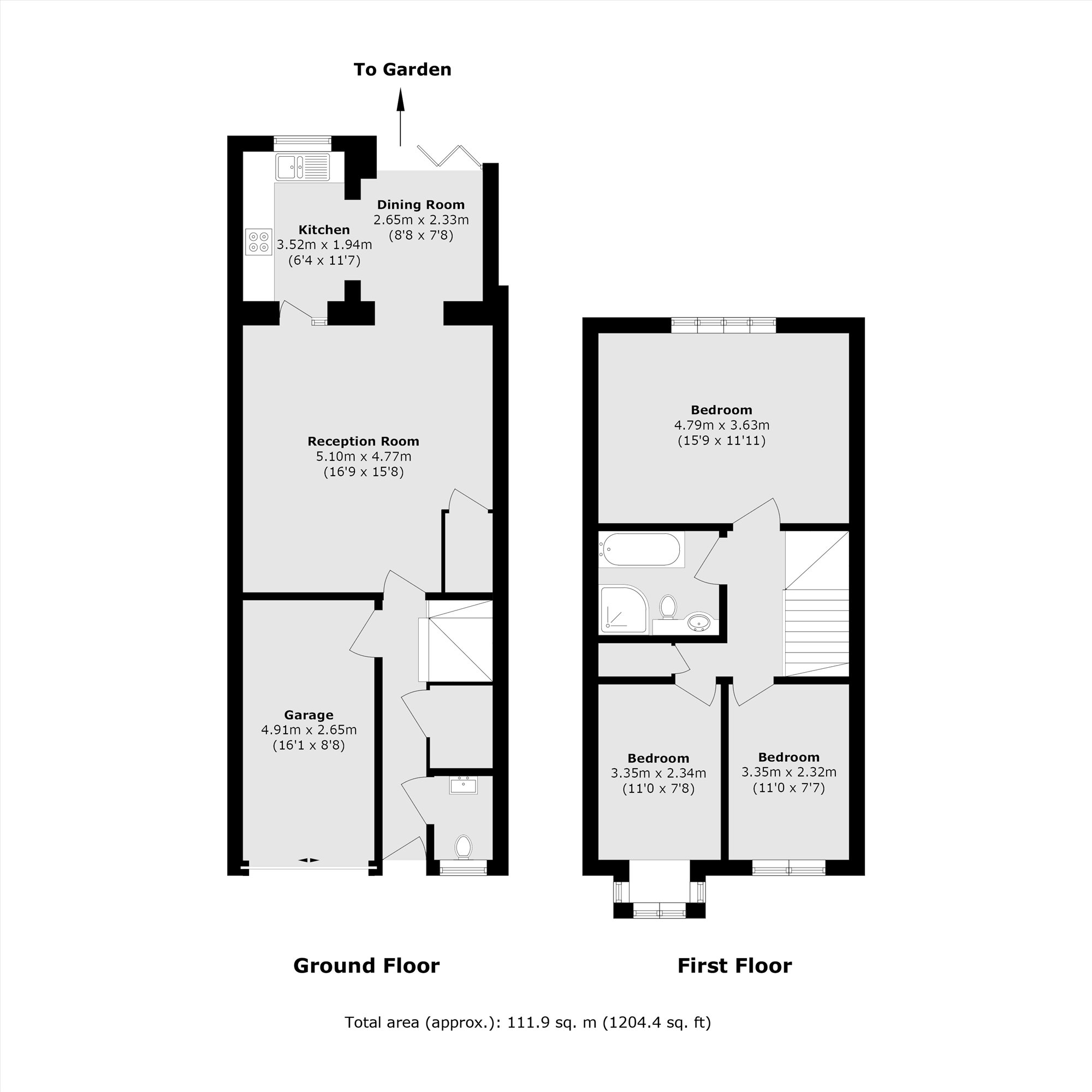 4, School Road, Hampton floorplan