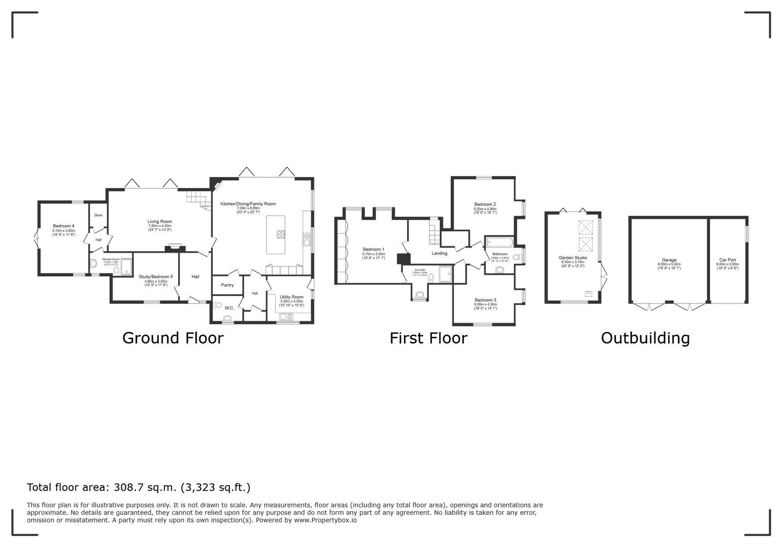 Malham Lodge, Roundstreet Common, Loxwood floorplan