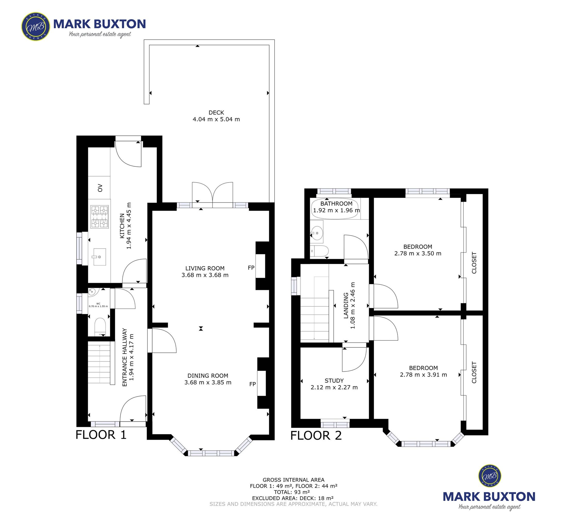 207 Grove Road, Stoke-on-Trent floorplan