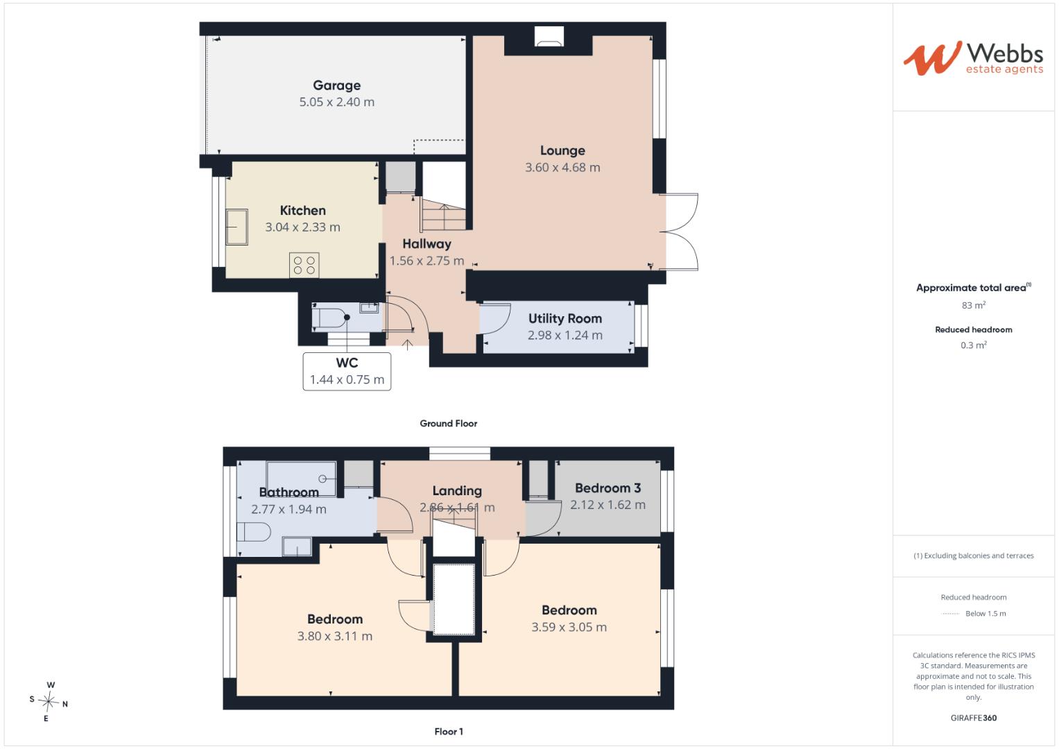 36, Wood Lane, Cannock floorplan