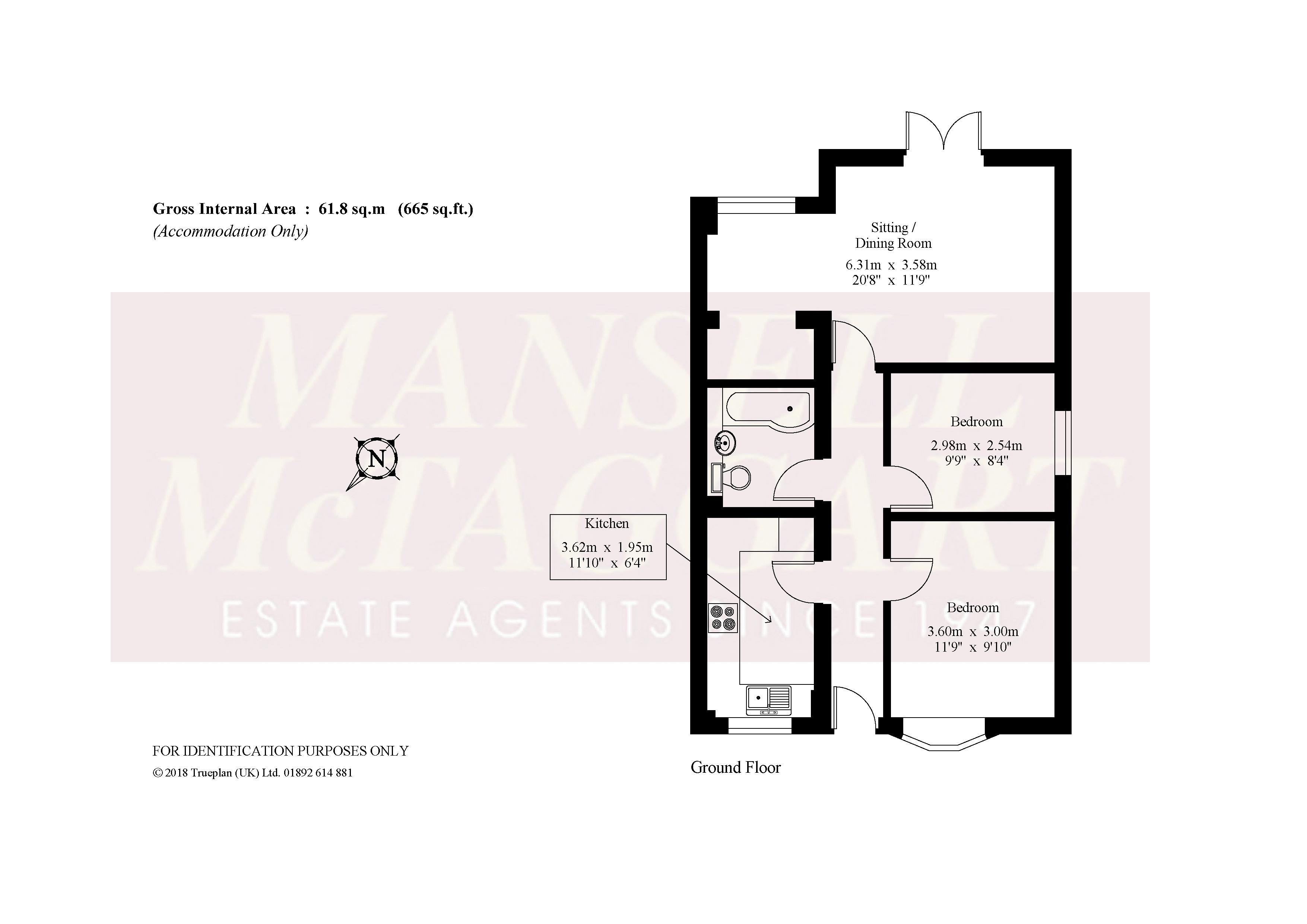 2 Bedrooms Semi-detached bungalow for sale in Parkhurst Road, Horley RH6