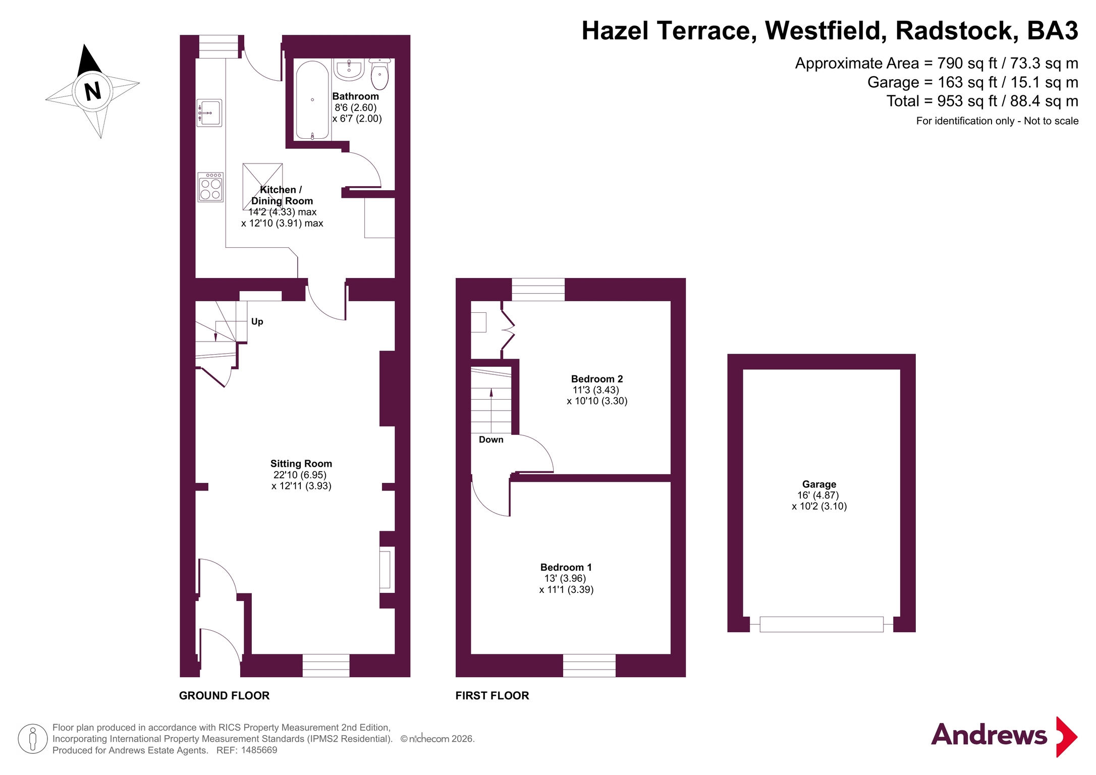25, Hazel Terrace, Radstock floorplan