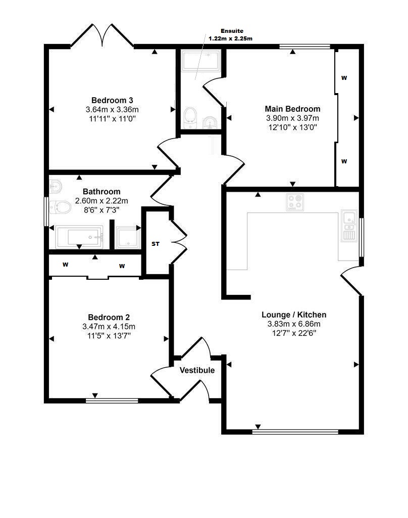 3 Huntlybank Gardens, Ravenstruther, Lanark floorplan