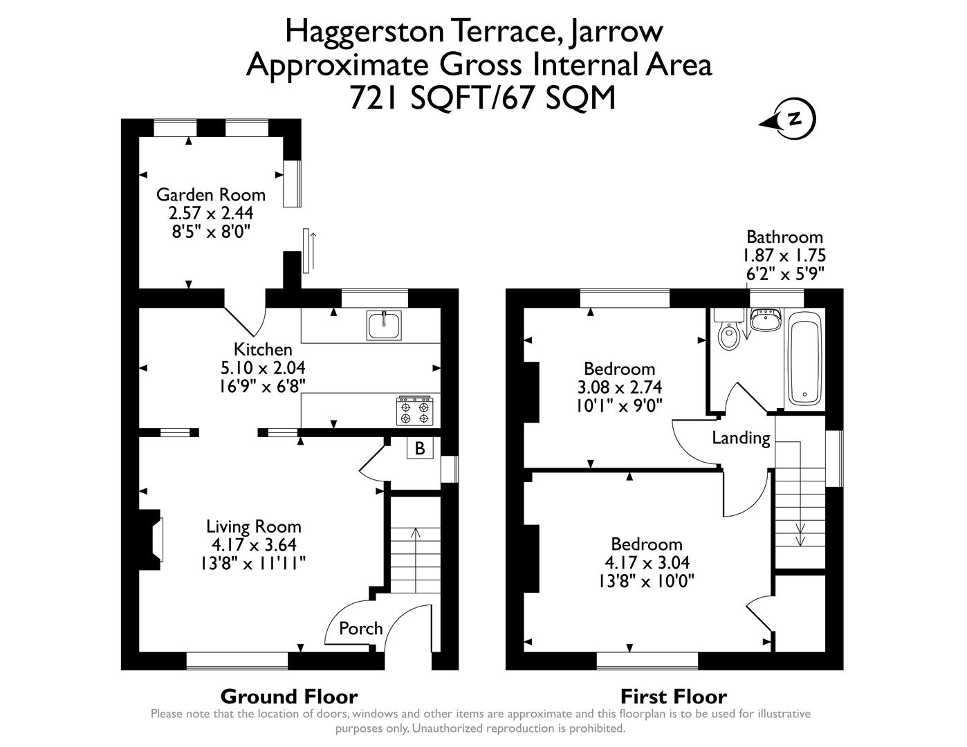 4, Haggerston Terrace, Jarrow floorplan