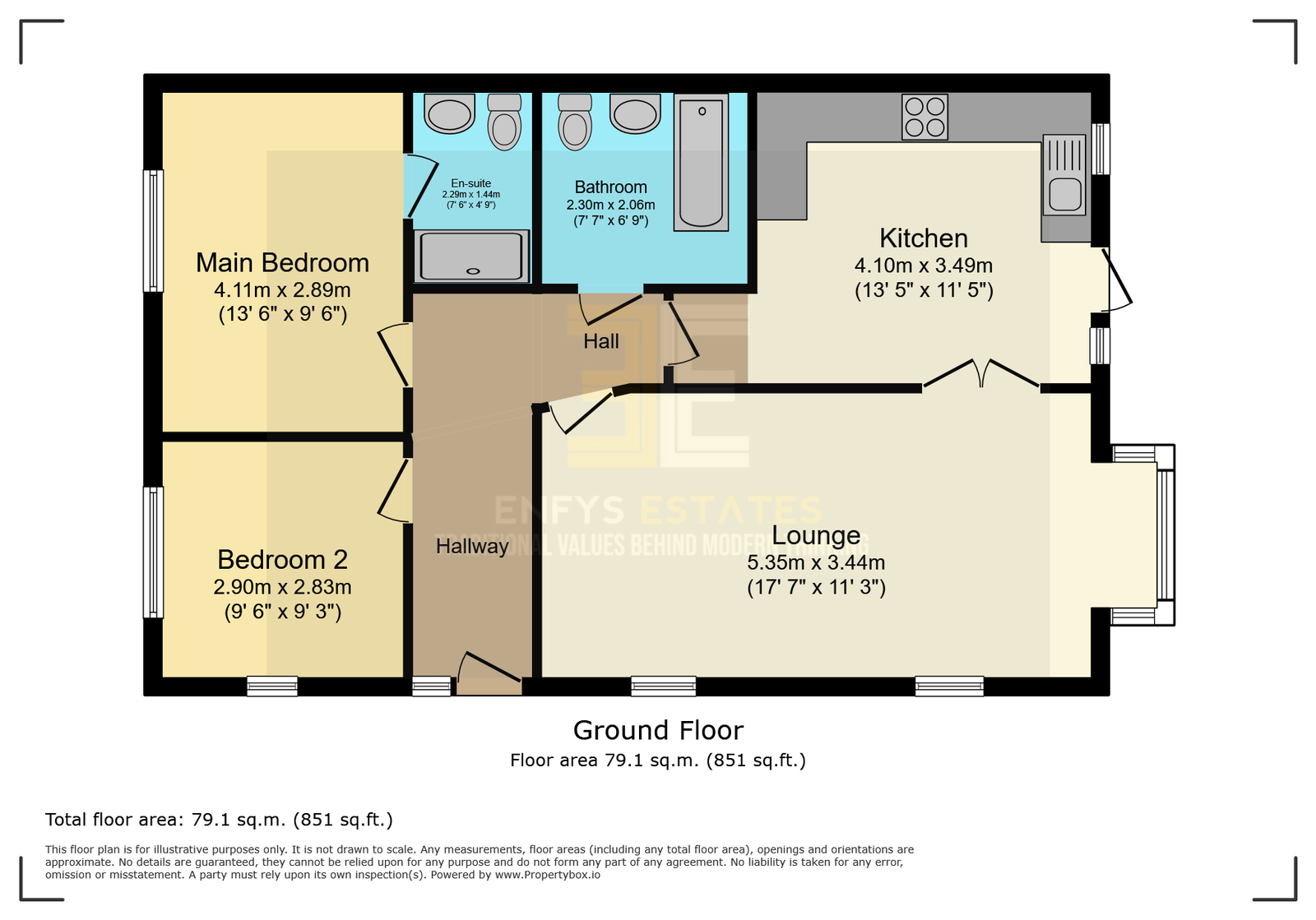 2, Gerddi Gledhill, Llandudno floorplan