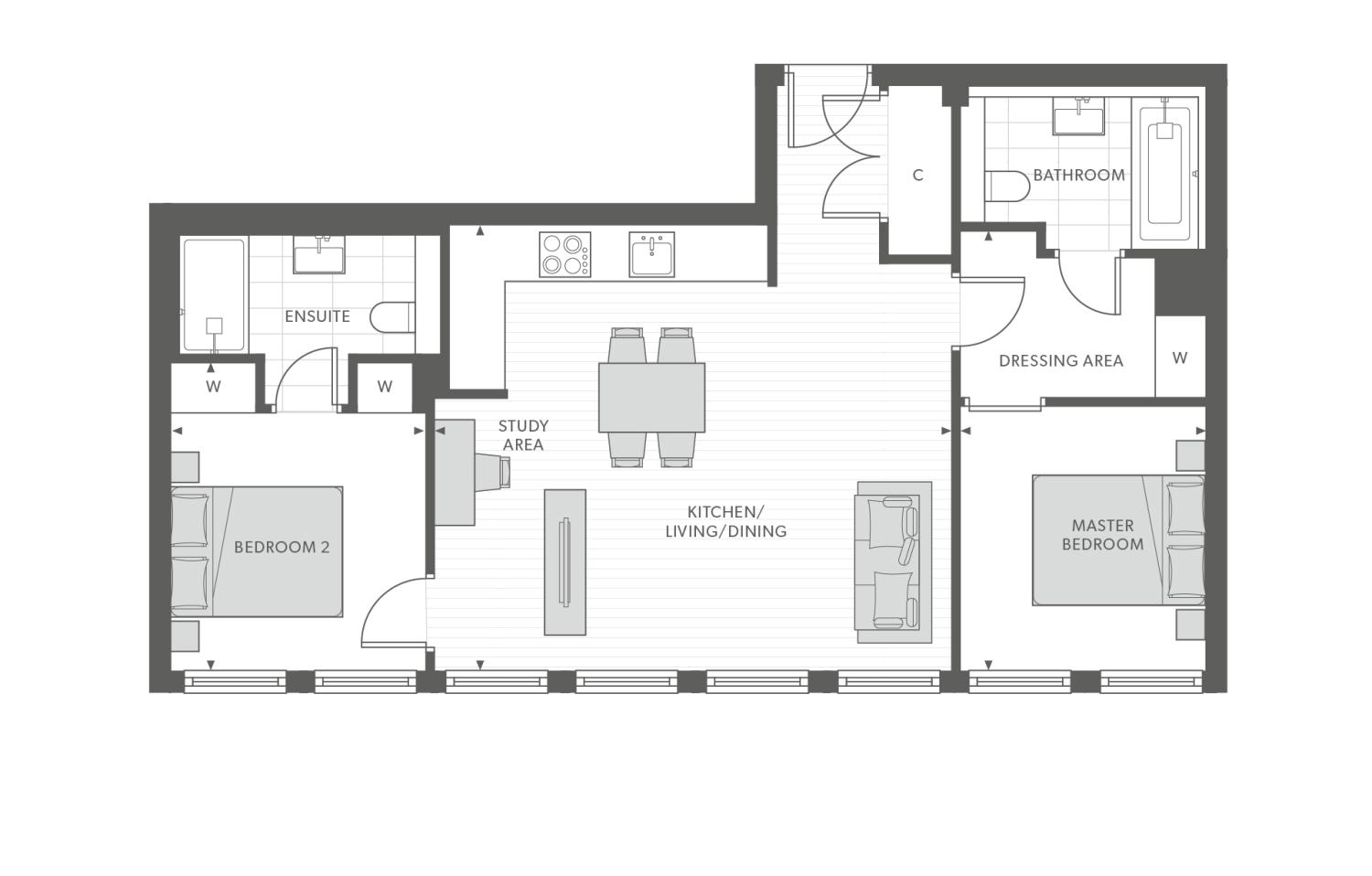 2 Bedrooms Flat for sale in Leon House, 233 High Street, Croydon CR0