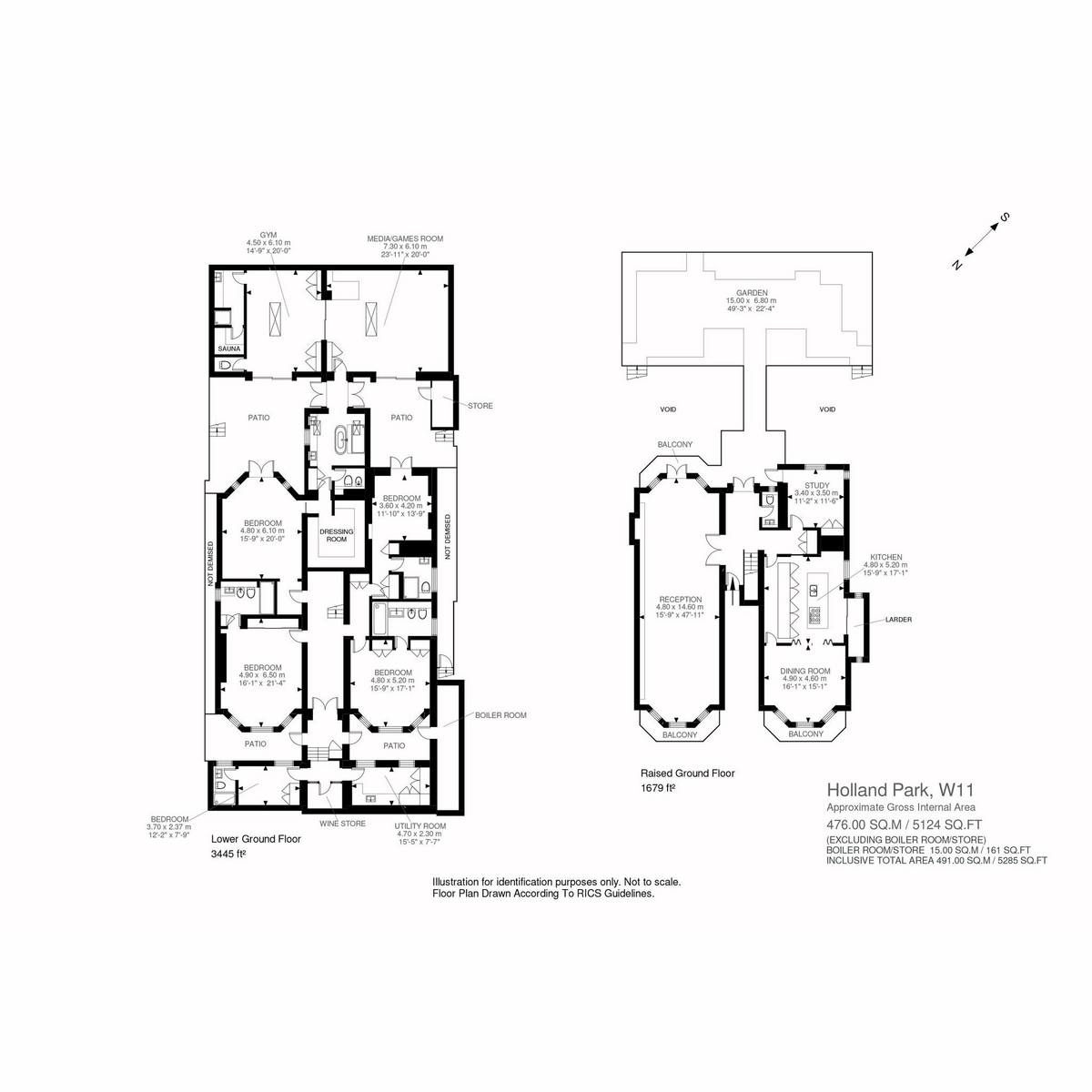 Flat A, 46, Holland Park, London floorplan