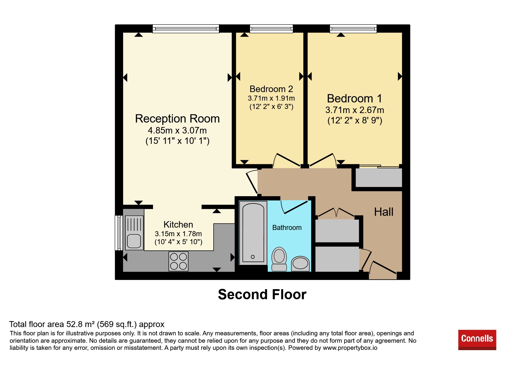 Flat 11, Westminster House, Hallam Close, Watford floorplan