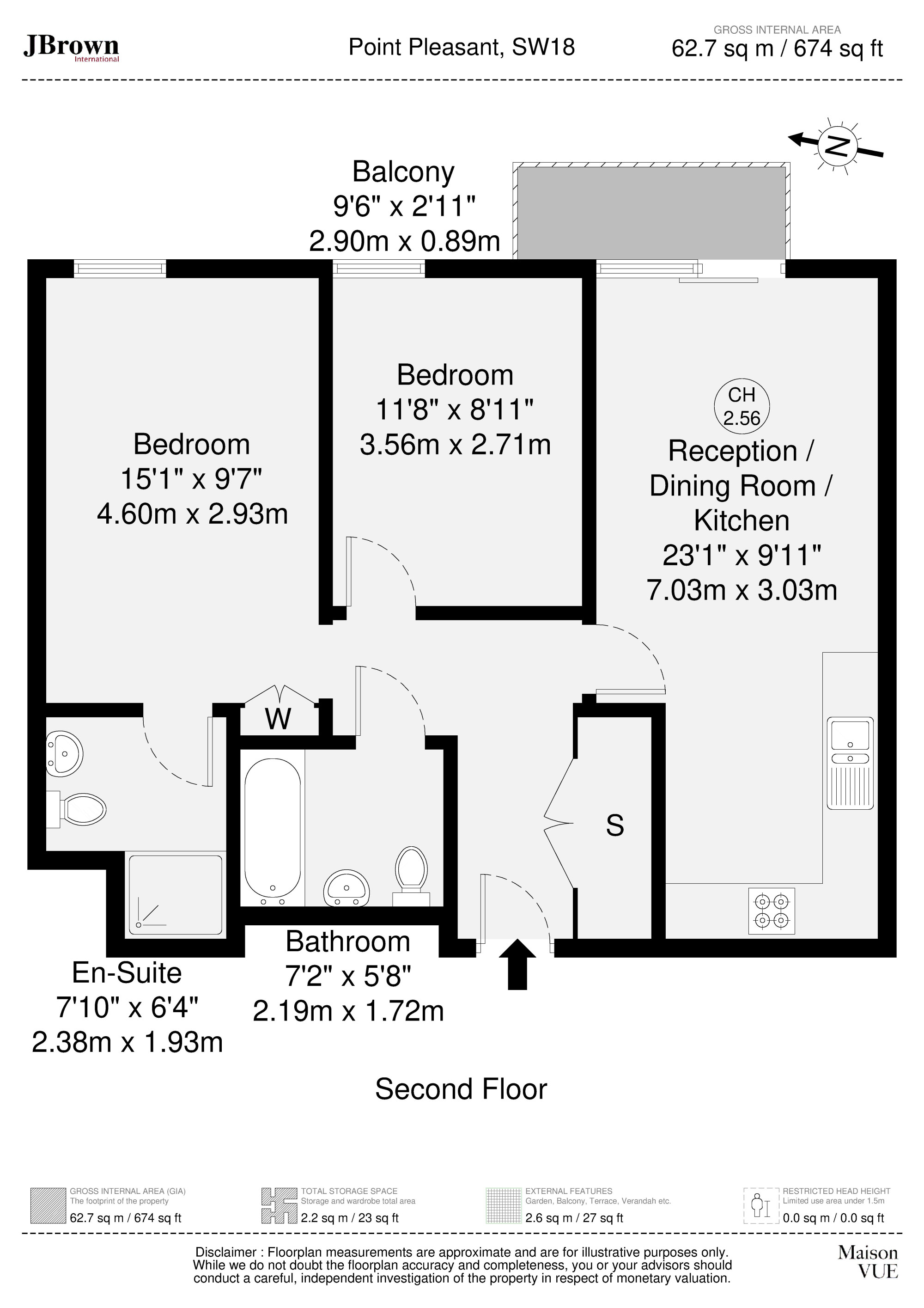 11, Flat 42, London floorplan