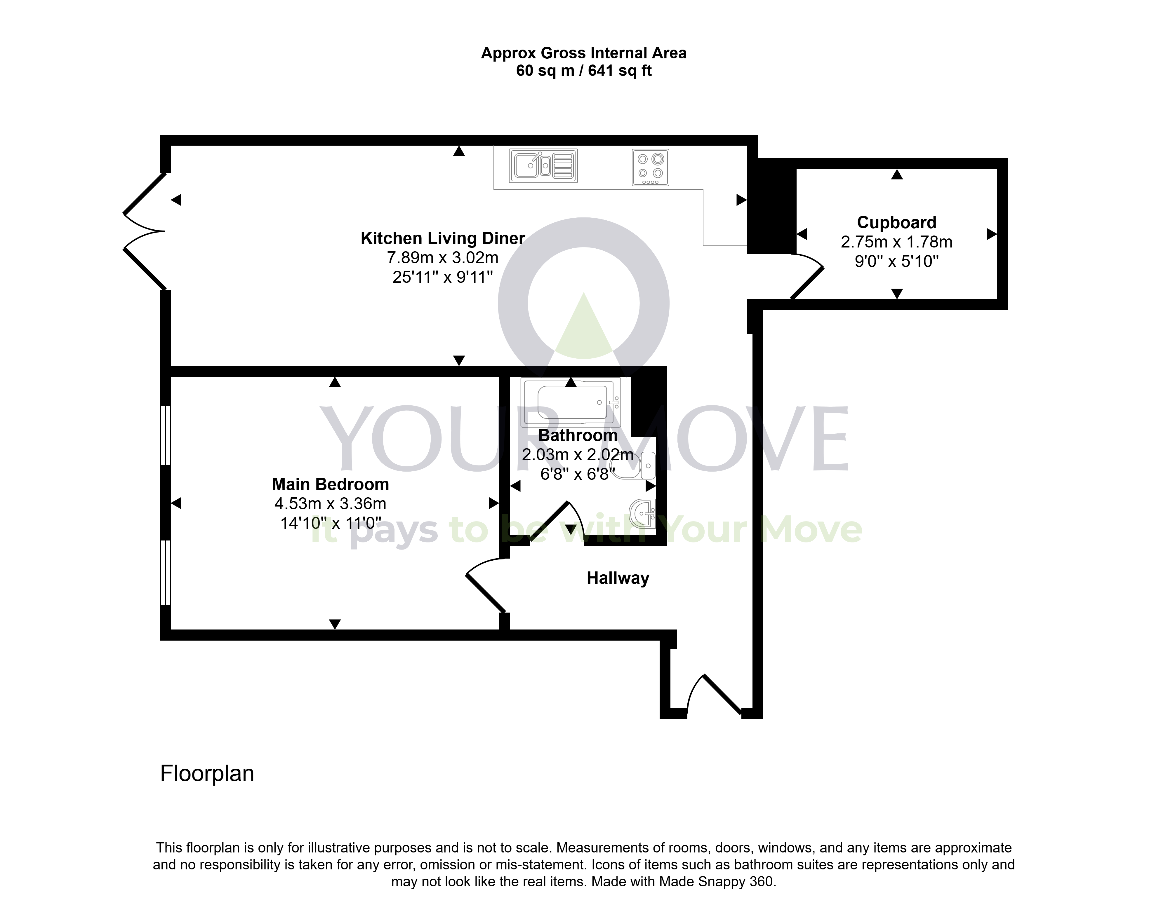 Flat 8, Old Moffat Academy,, Academy Road, Dumfries and Galloway floorplan