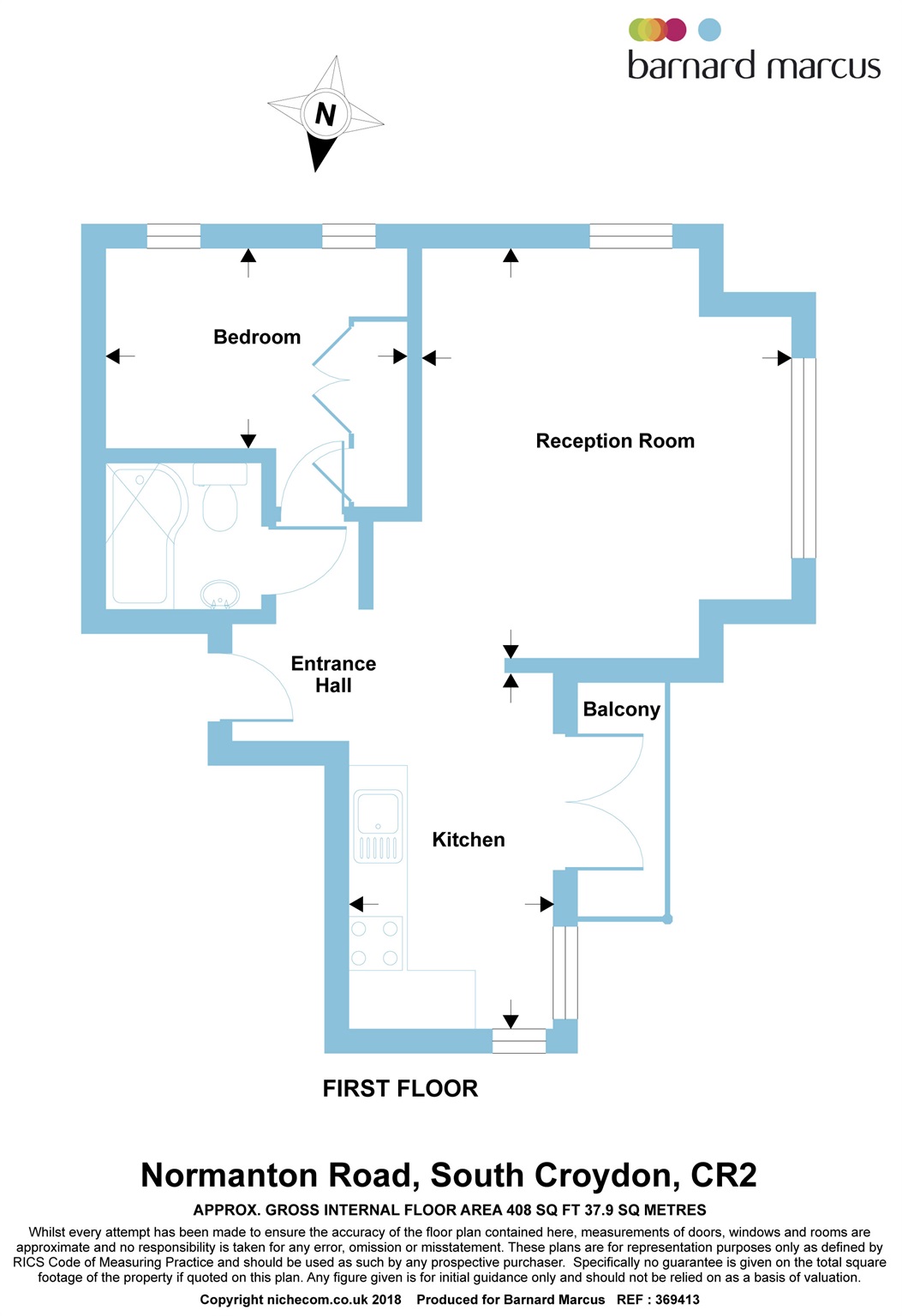 1 Bedrooms Flat for sale in Normanton Road, South Croydon CR2