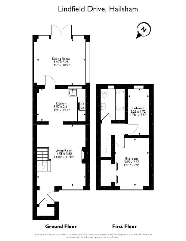Lindfield Drive, Hailsham BN27, 2 bedroom terraced house for sale
