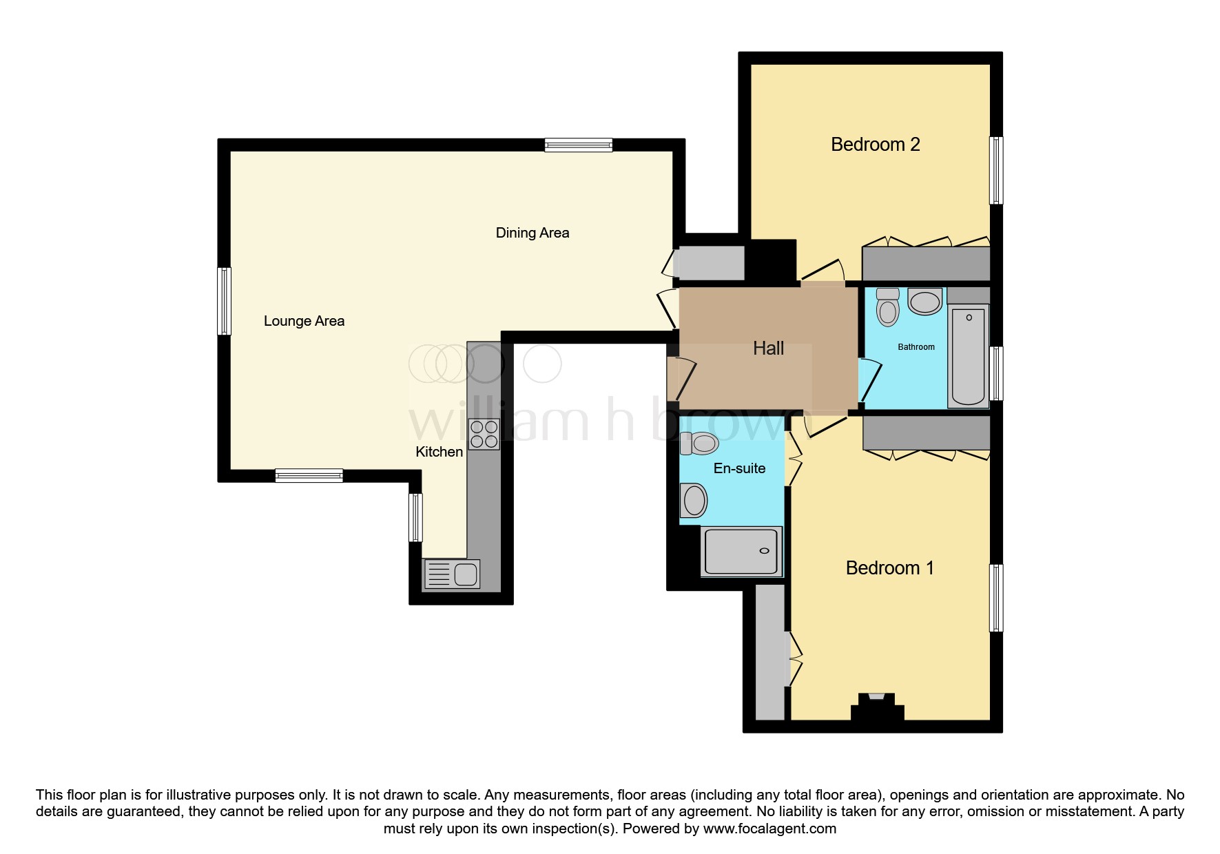 Flat 5, The Red House, 84, High Street, Buntingford floorplan