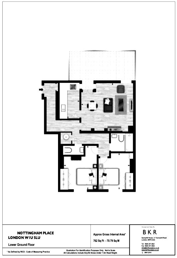 2 Bedrooms Flat to rent in Nottingham Place, London W1U