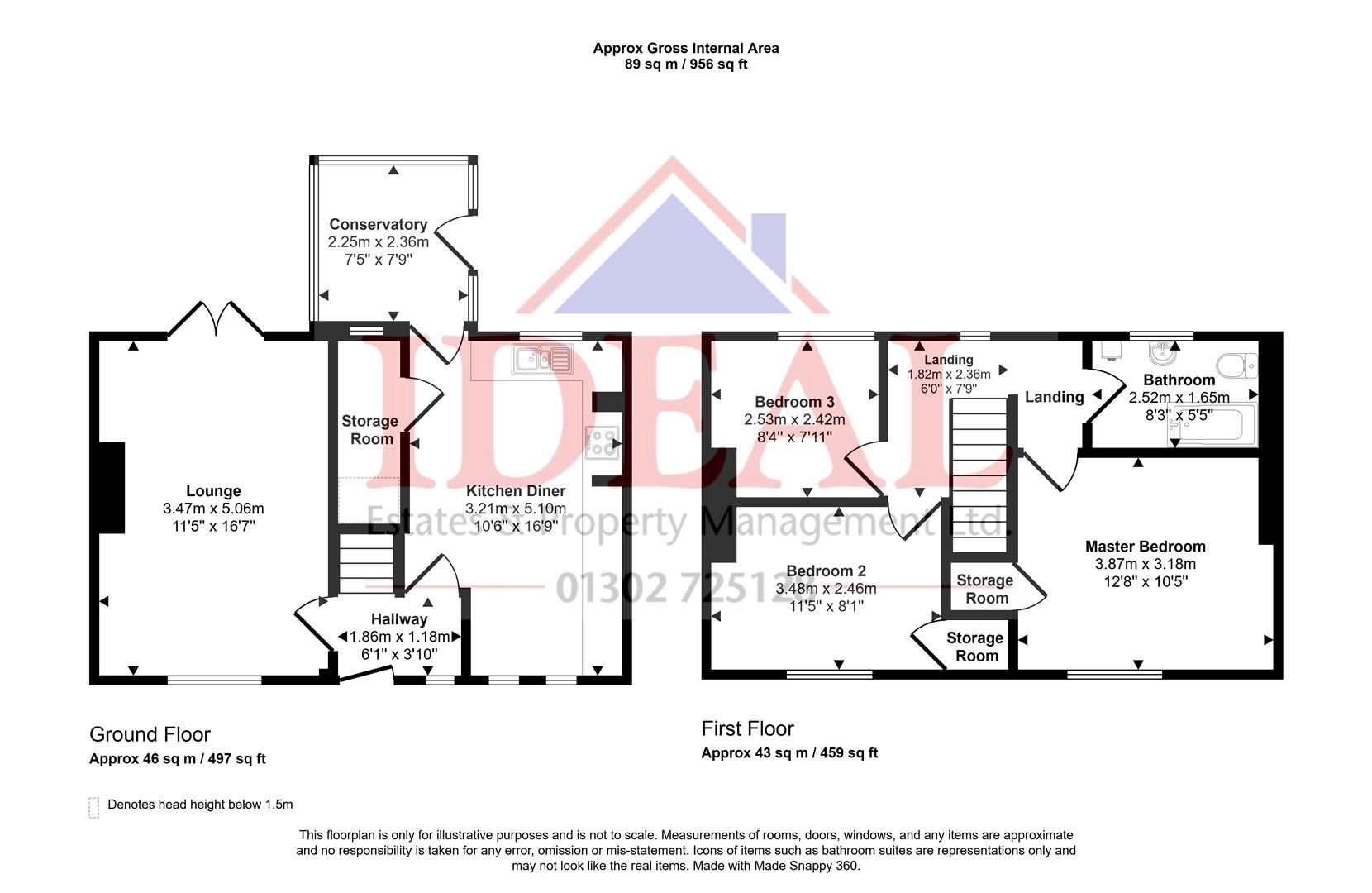 54, New Street, Carcroft, Doncaster floorplan