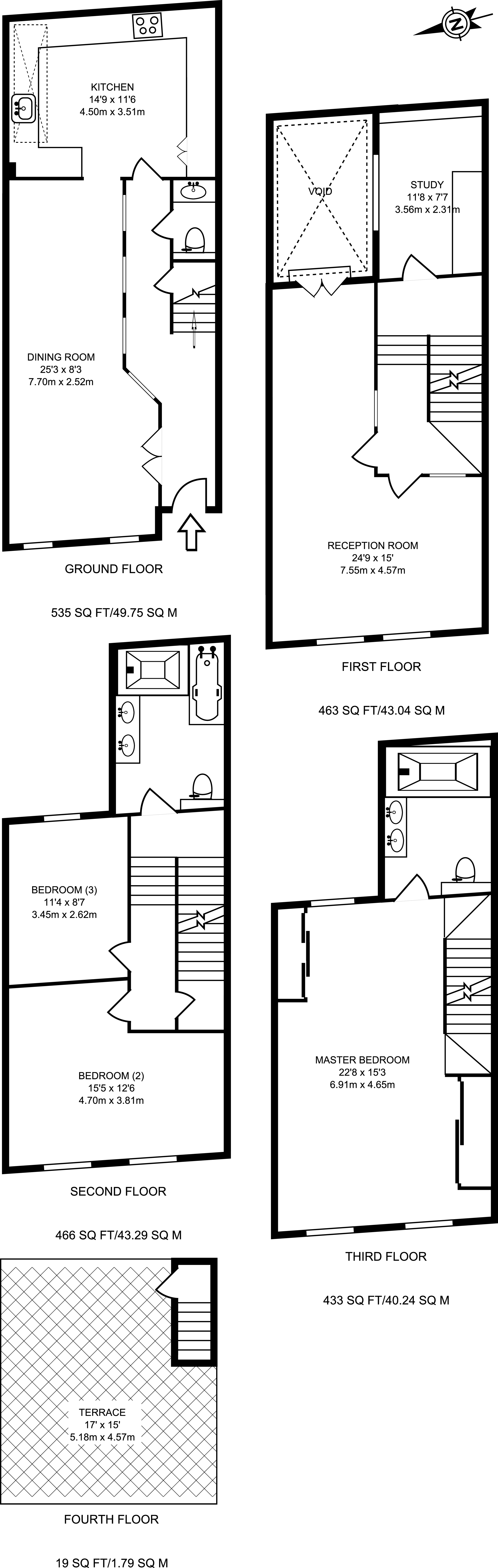 3 Bedrooms Terraced house to rent in Battersea Square, Battersea Square SW11