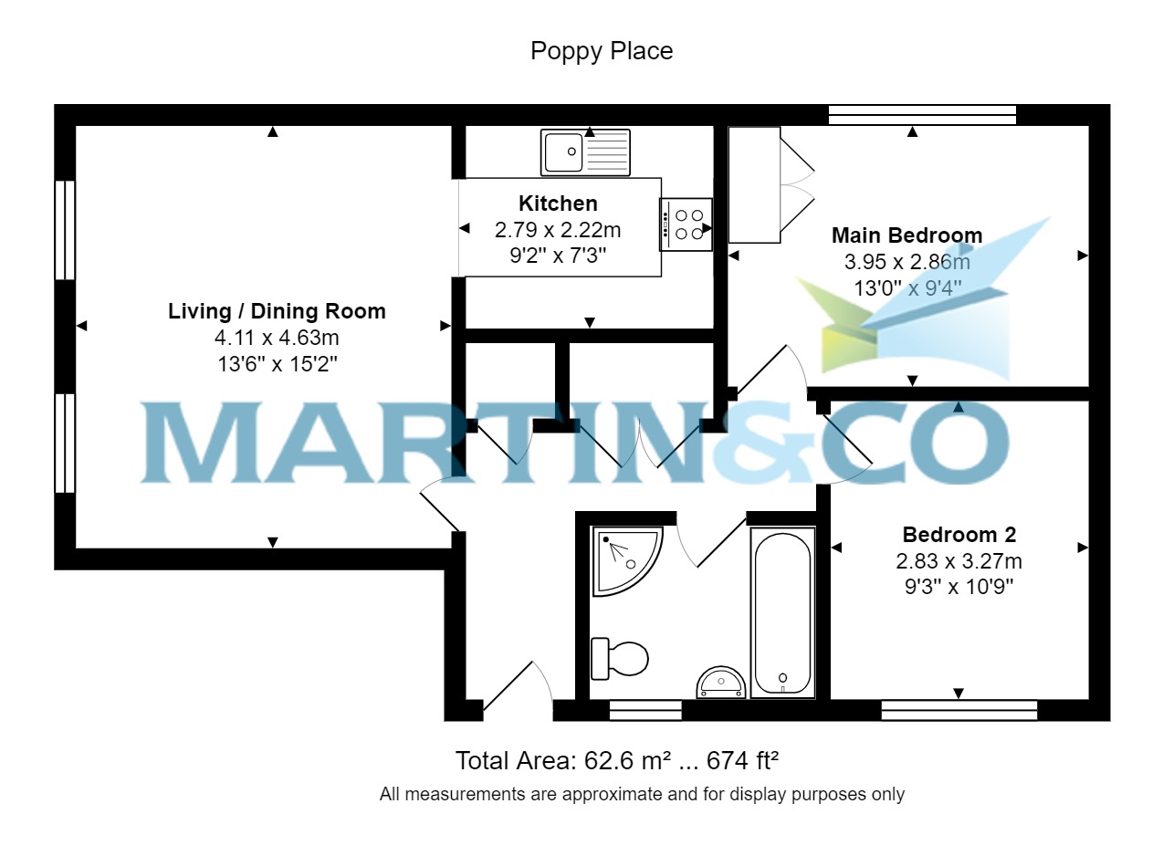 Poppy Place, Wokingham RG40, 2 bedroom for sale 60042500