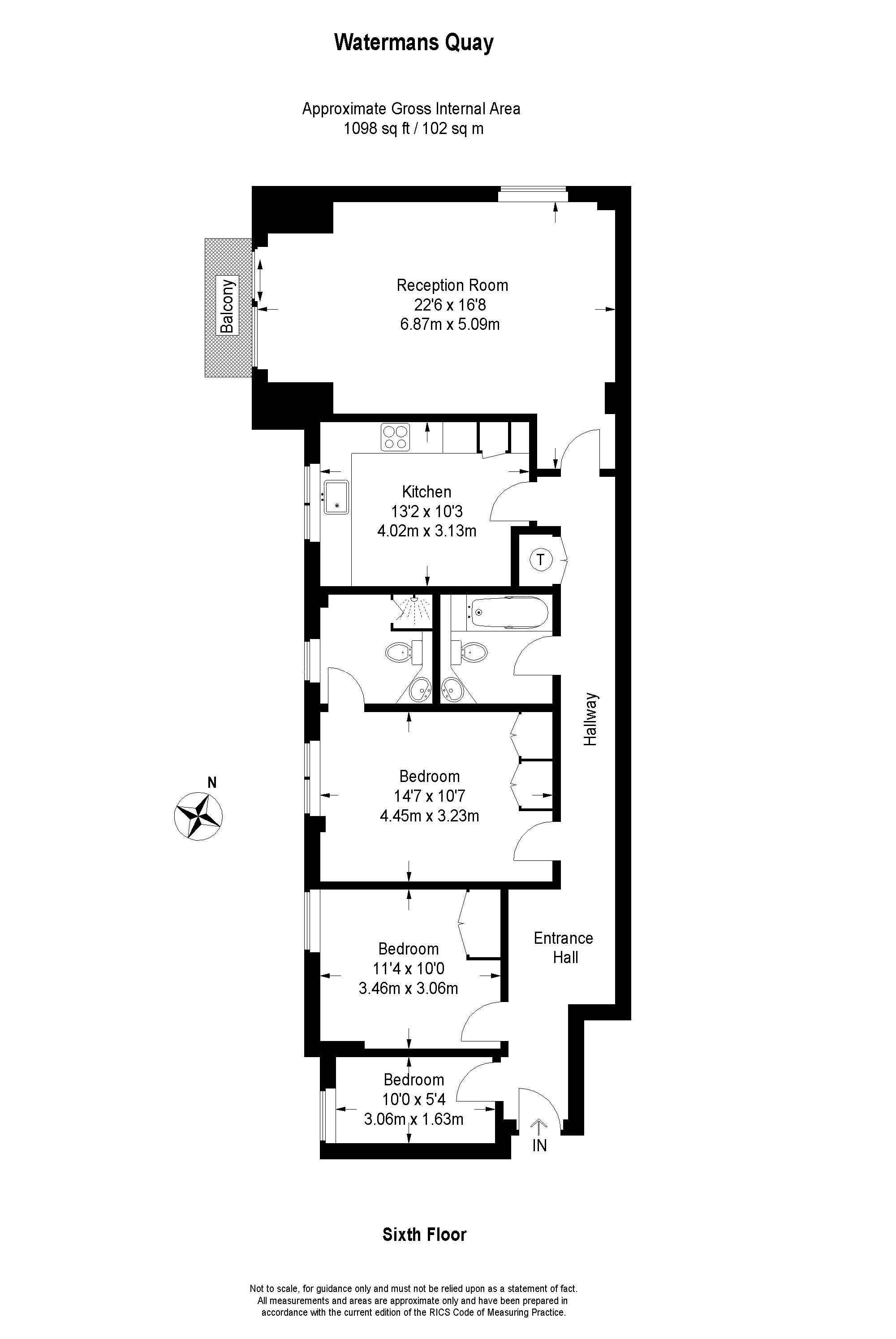 3 Bedrooms Flat for sale in Watermans Quay, William Morris Way SW6