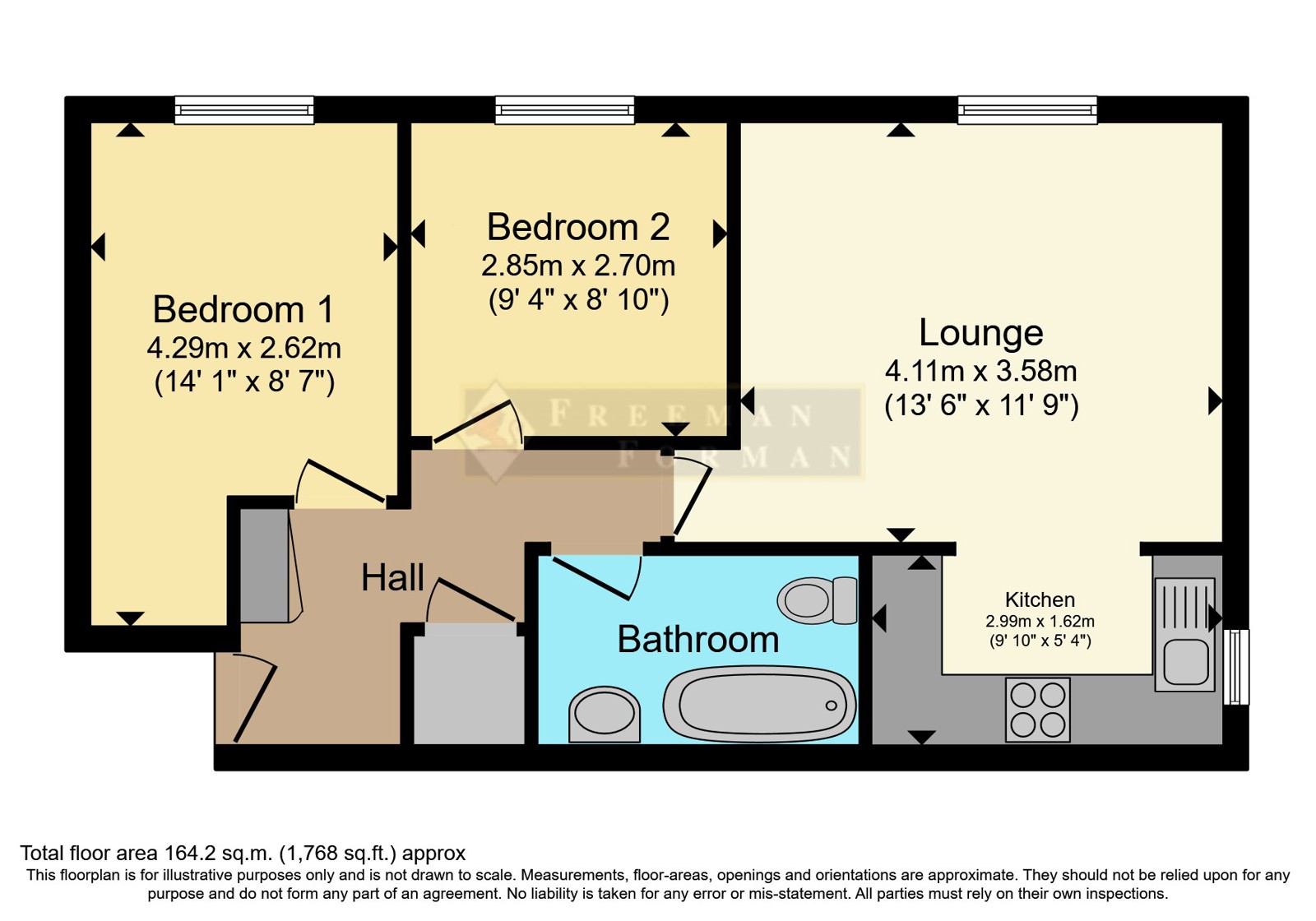Flat 6, Dune House, 44, Broad Oak Close, East Sussex floorplan