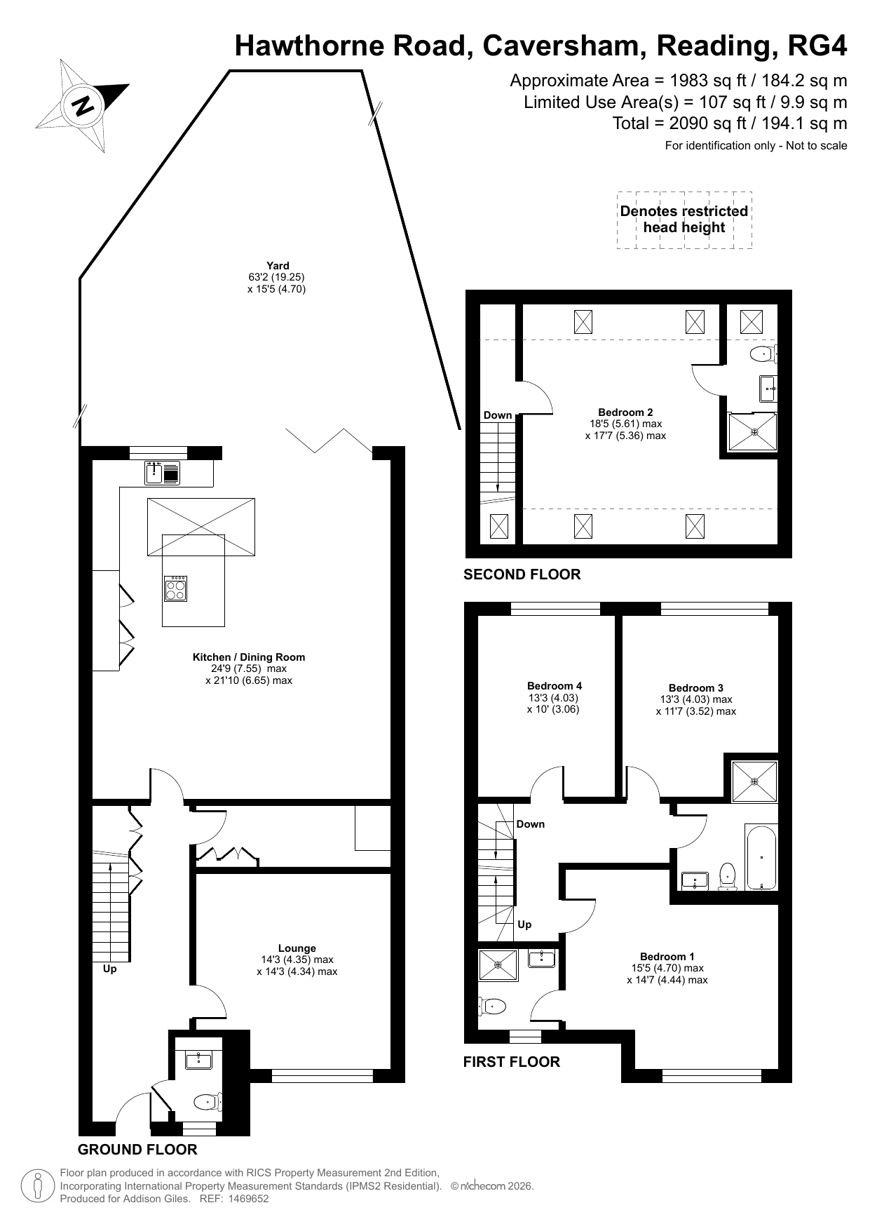 7a, Hawthorne Road, Reading floorplan