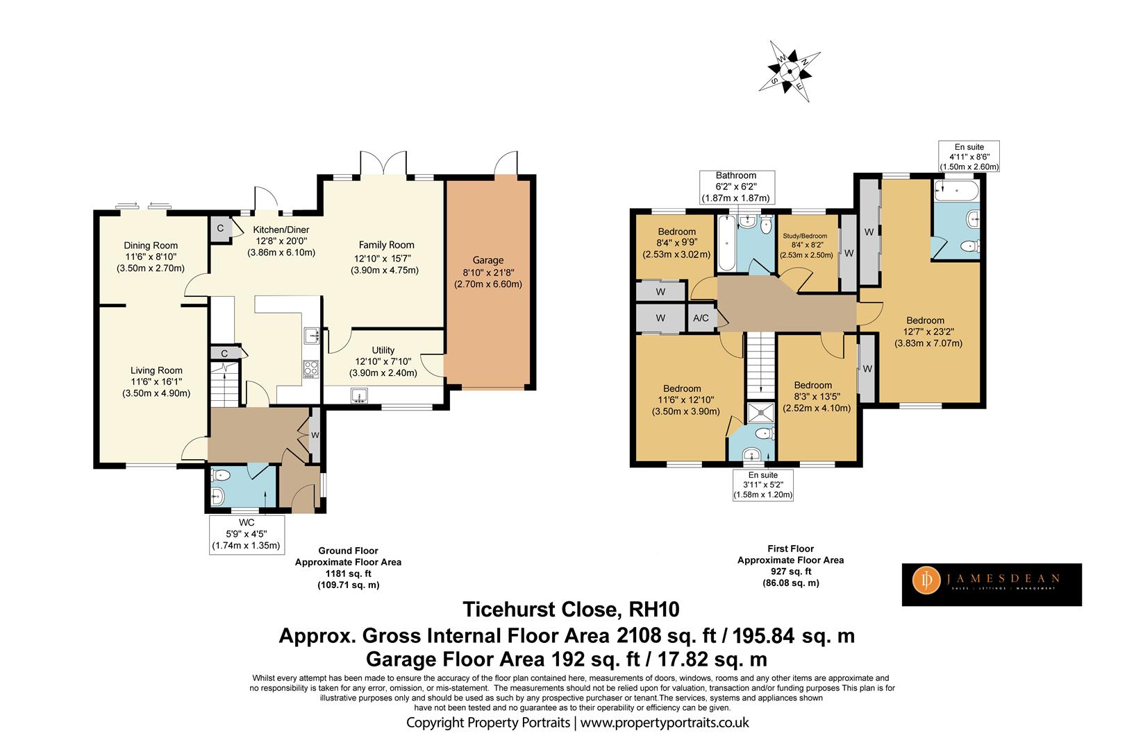 18, Ticehurst Close, Worth floorplan