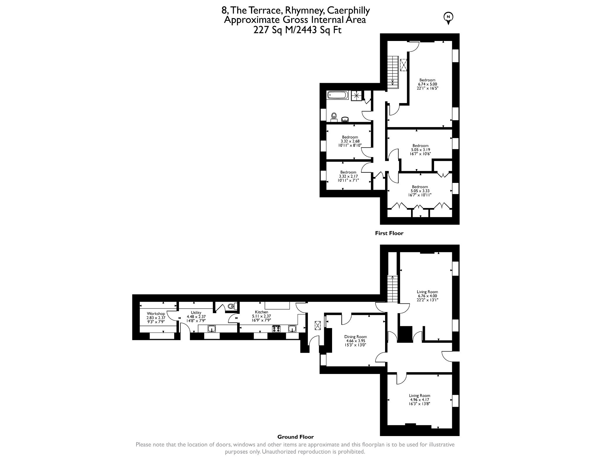 8, The Terrace, Rhymney floorplan