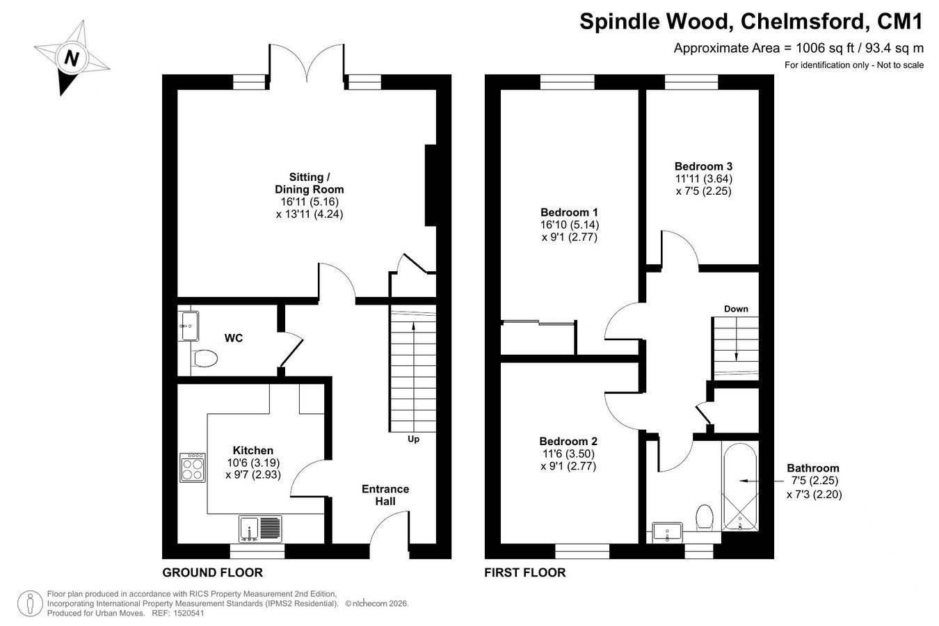 12, Spindle Wood, Chelmsford floorplan