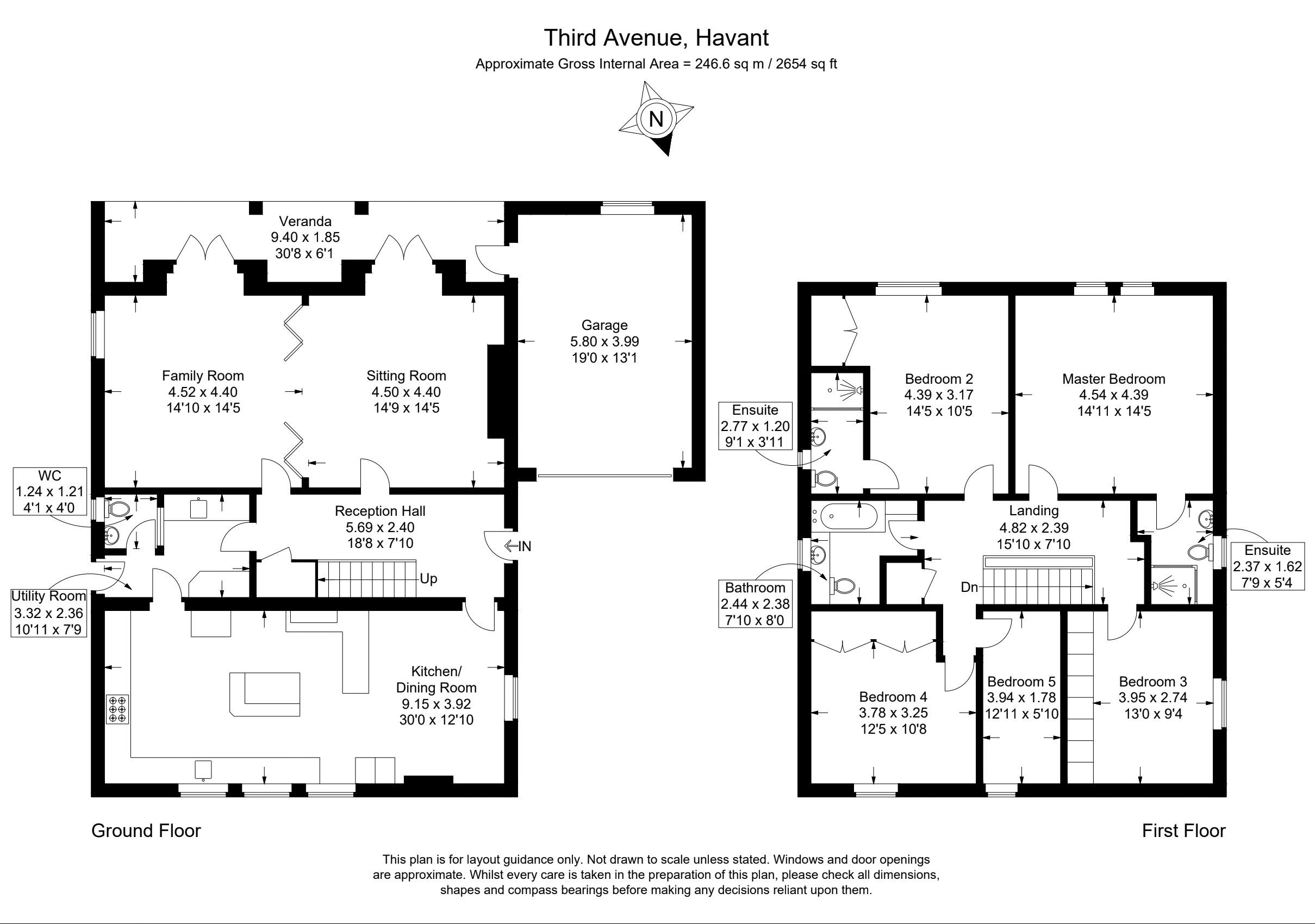 The Chestnuts, 17, Third Avenue, Havant floorplan