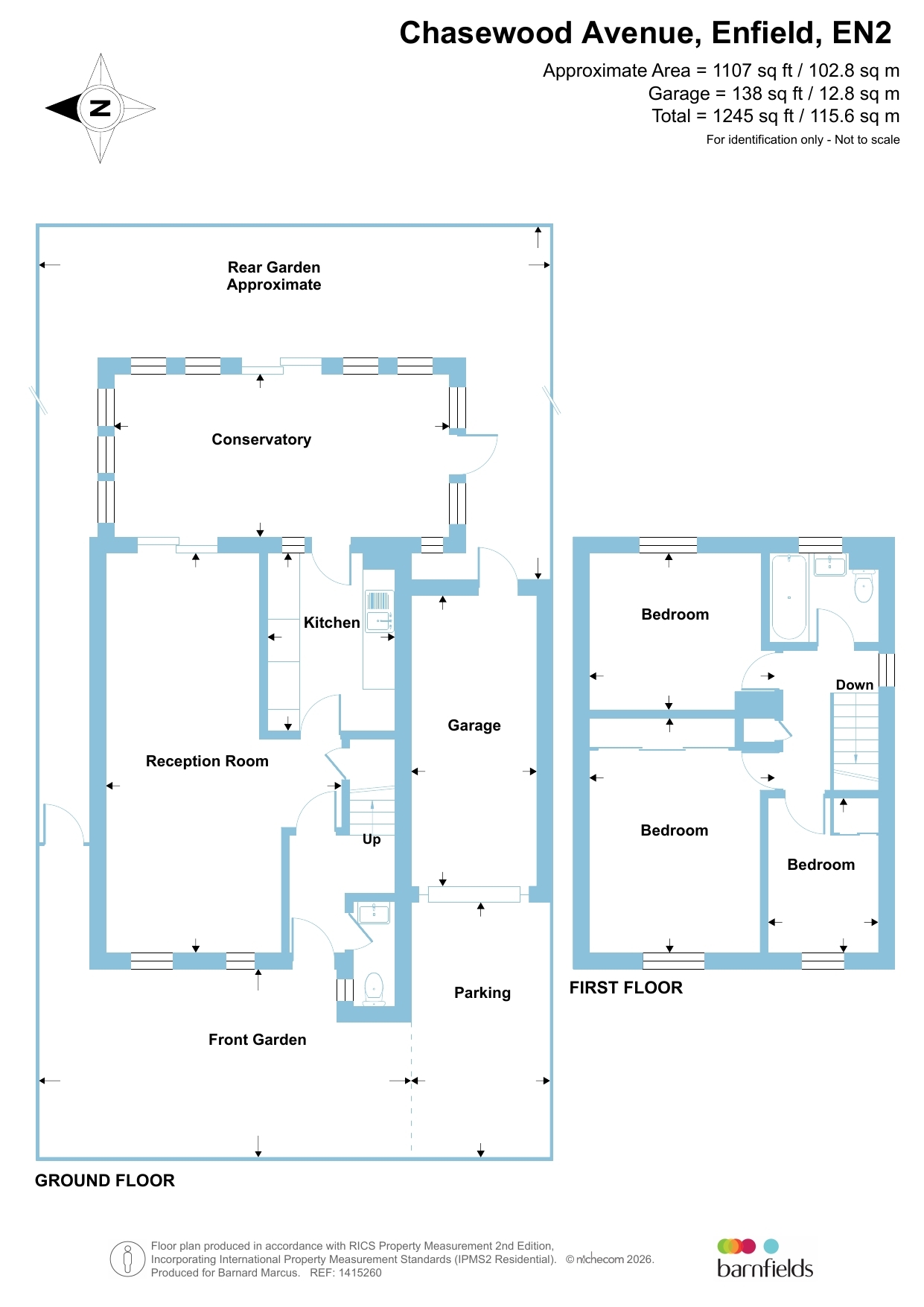 12, Chasewood Avenue, Enfield floorplan