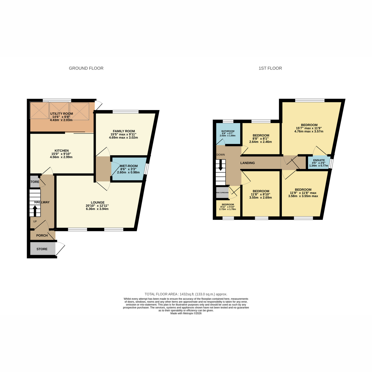2, Tamar Close, Ferndown floorplan