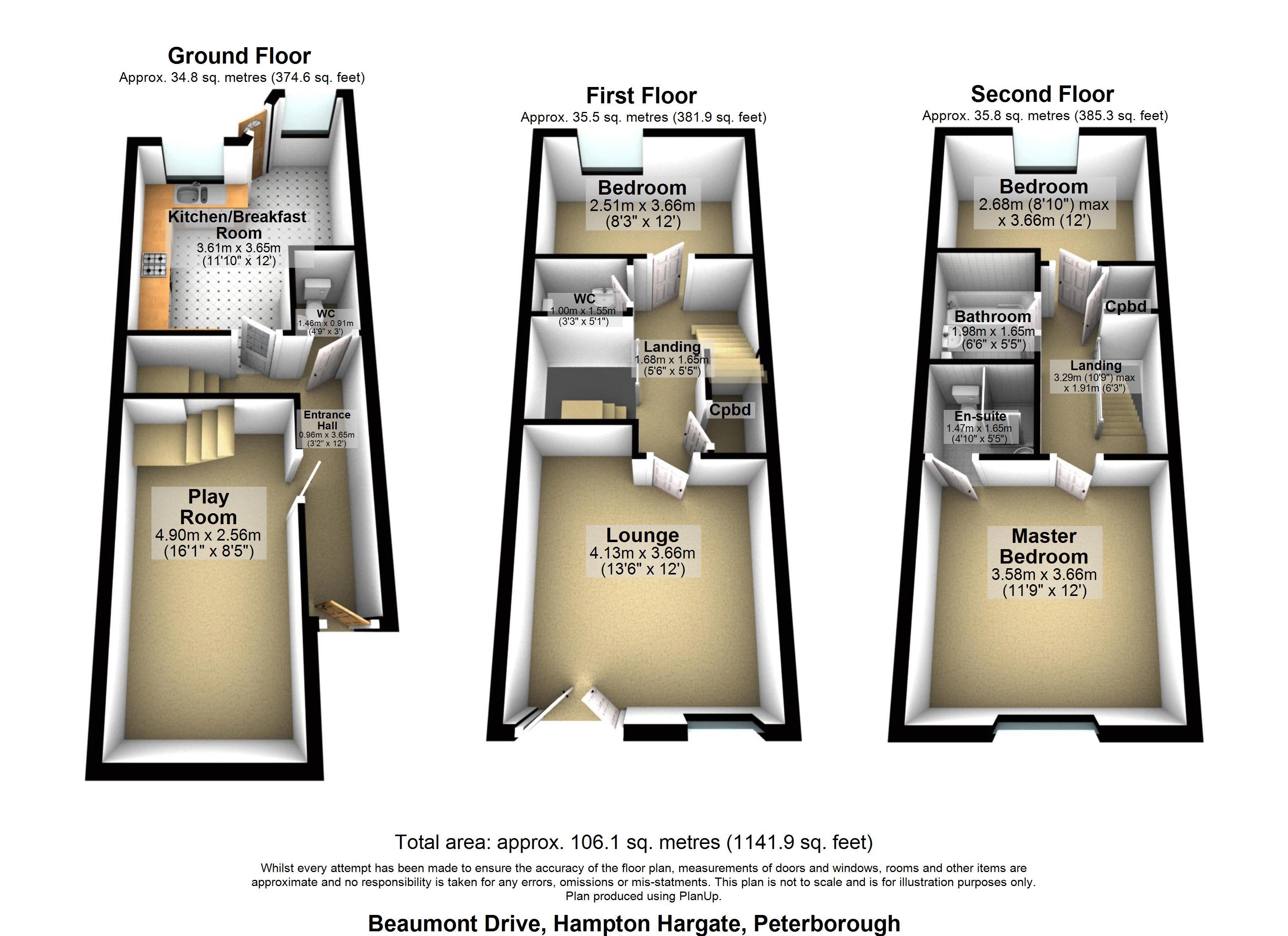 11, Beaumont Way, Peterborough floorplan