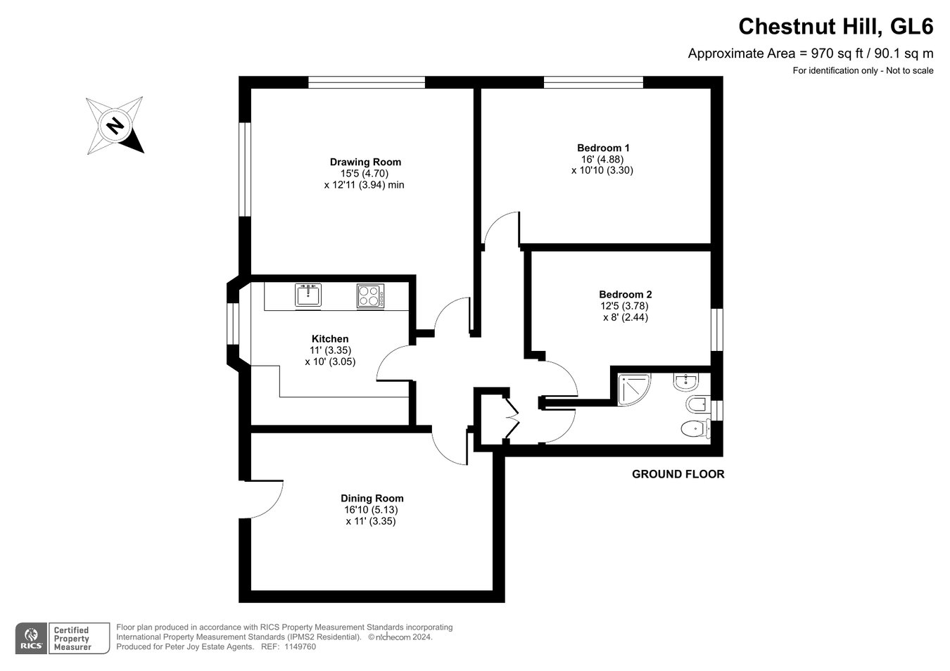Flat 1, Chestnut Hill House,, Chestnut Hill, Nailsworth floorplan