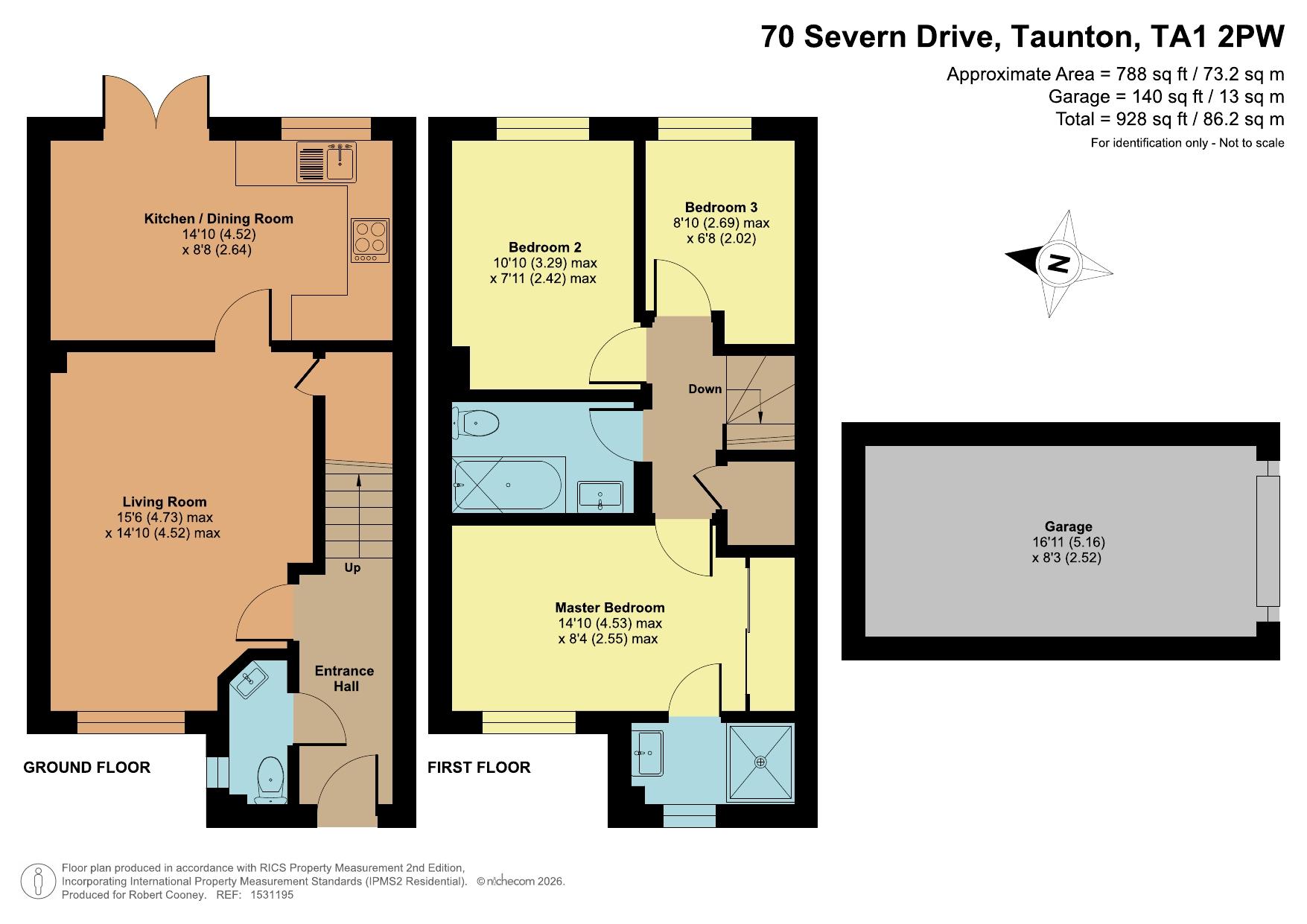 70 Severn Drive, Taunton floorplan