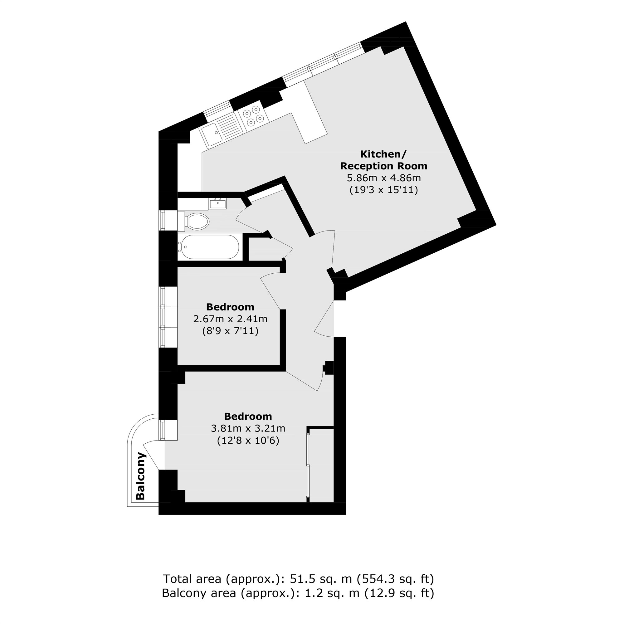 West End Lane, London floorplan