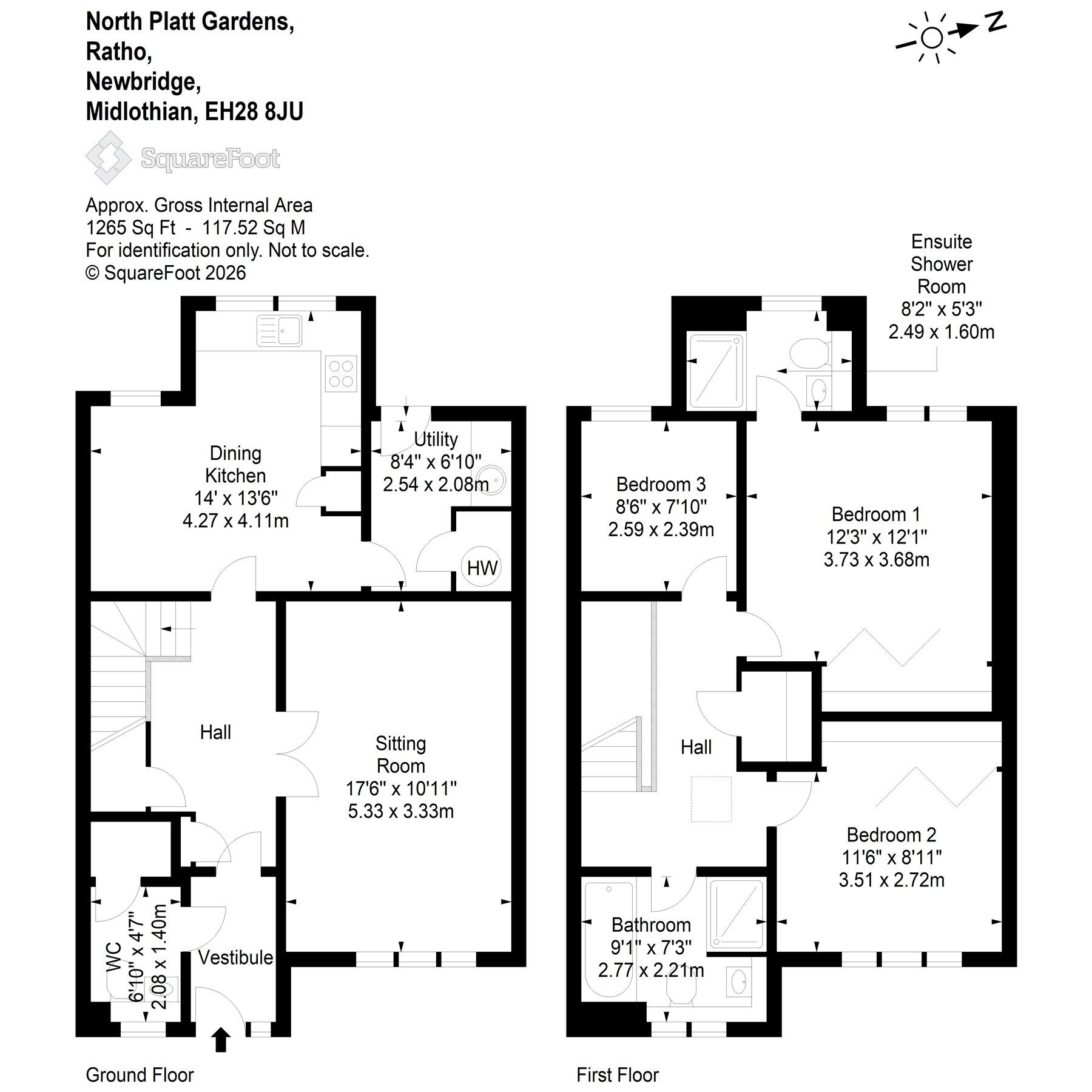 15, North Platt Gardens, Ratho, Newbridge, EH28 floorplan