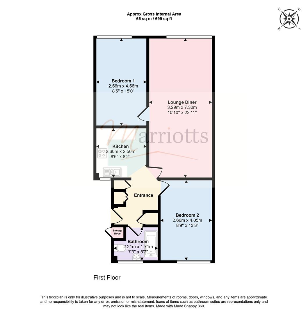 Malcolm Close, Nottingham floorplan