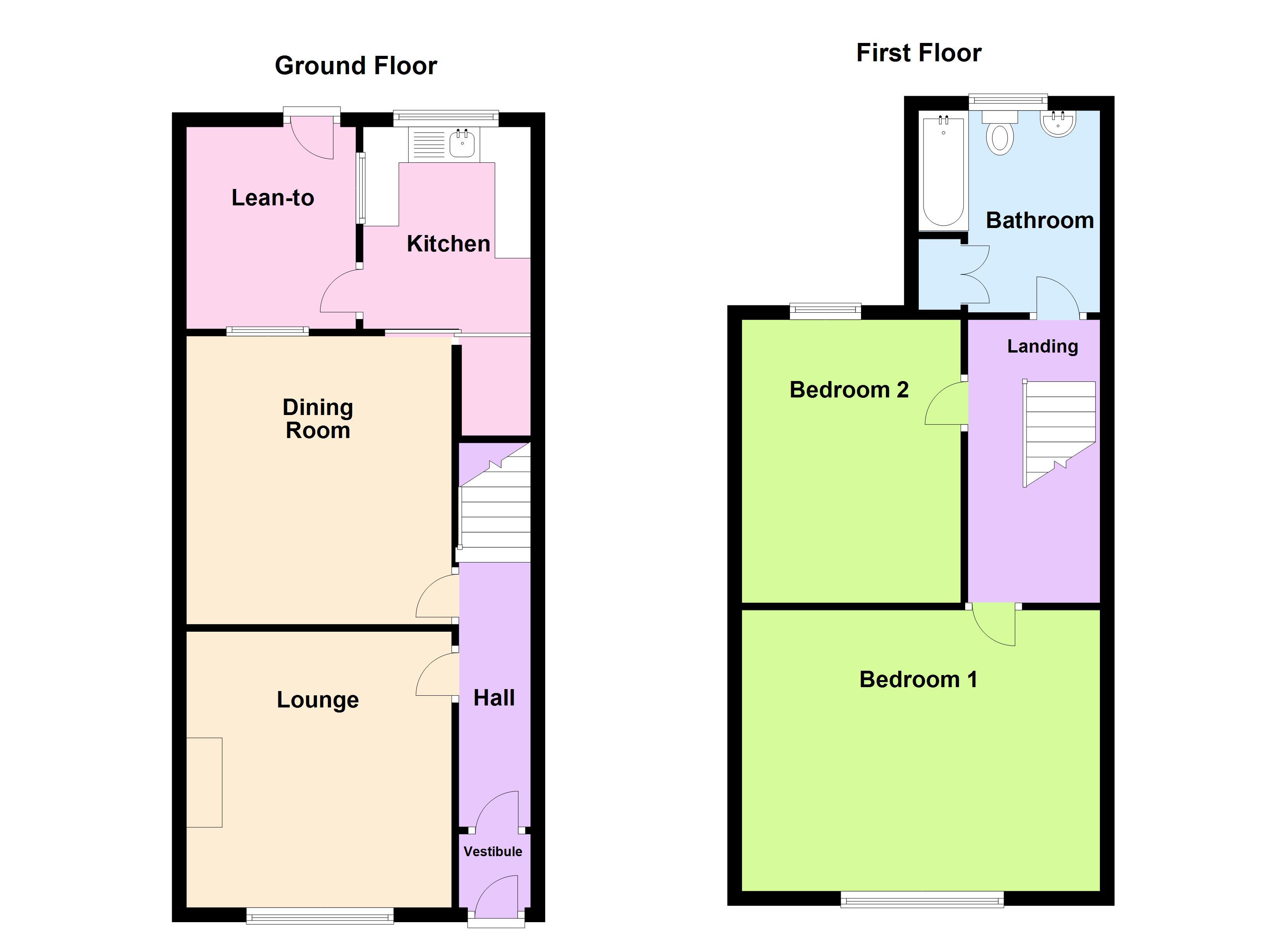 Turpin Green Lane, Leyland PR25, 2 bedroom terraced house for sale