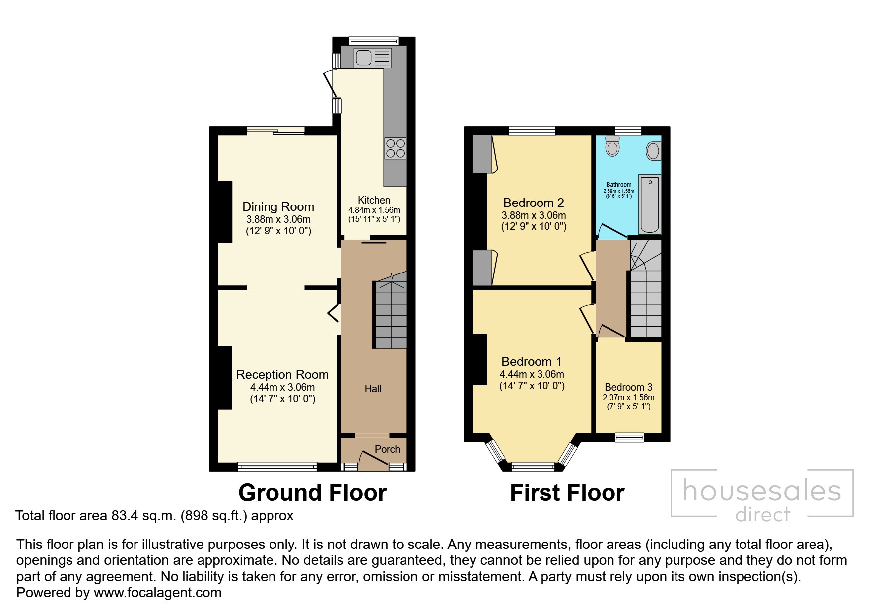 29, Ascot Road, London floorplan